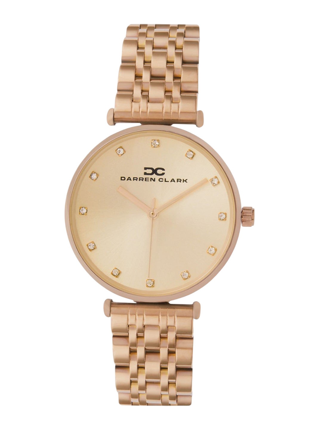 

DARREN CLARK Women Embellished Dial & Bracelet Style Straps Analogue Watch 2009C-M0307, Rose