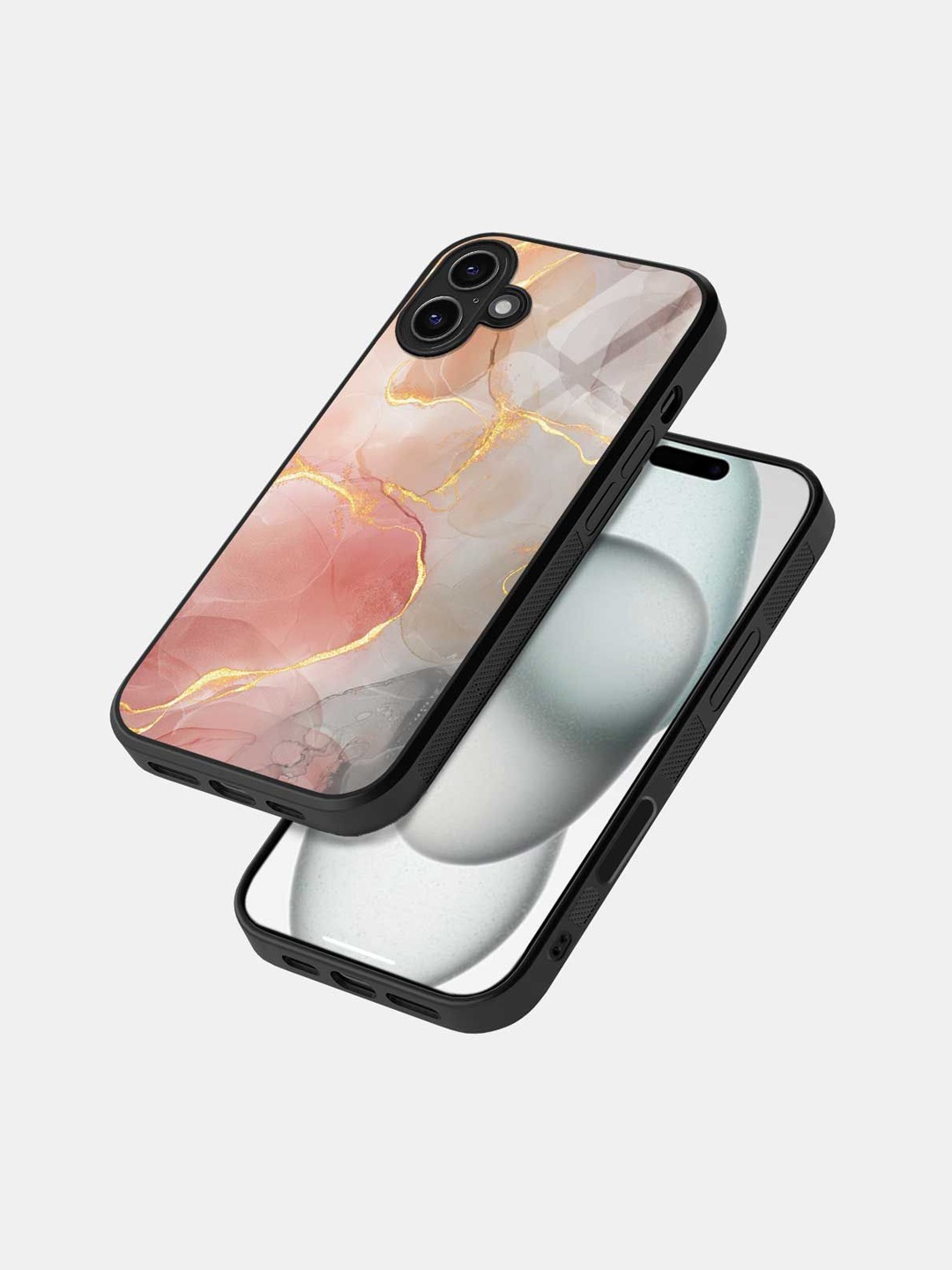 

macmerise Quirky Printed iPhone 16 Plus Bumper Case Mobile Accessories, Pink