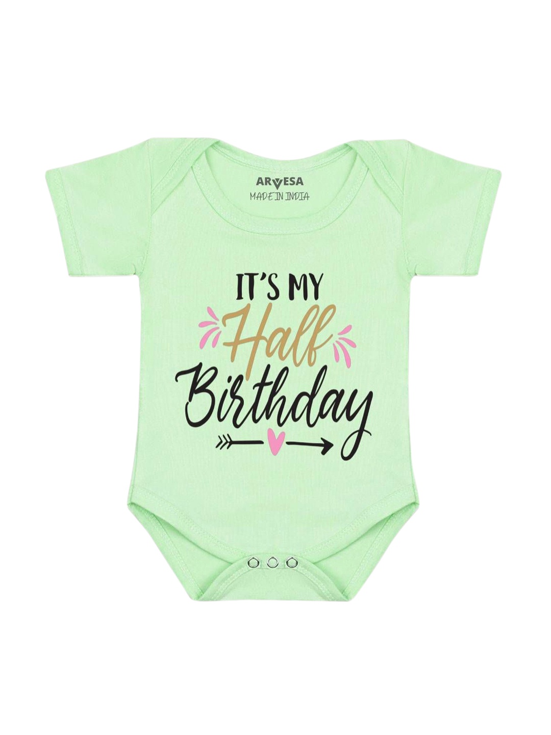 

Arvesa Infants Printed Body Suit, Green