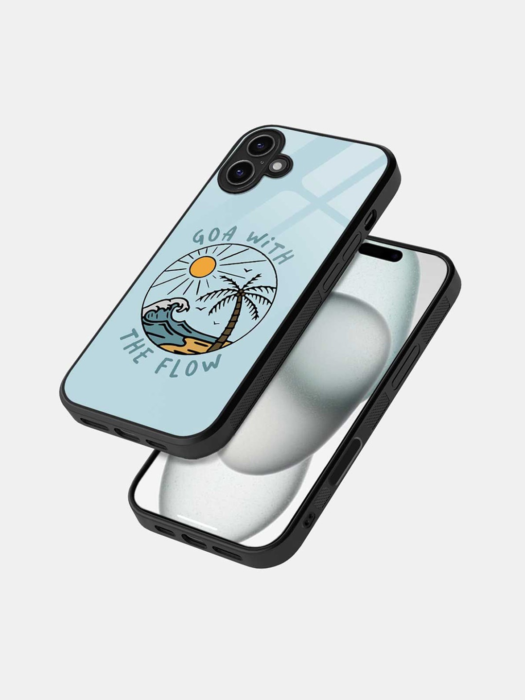 

macmerise Quirky Printed iPhone 16 Plus Back Case Mobile Accessories, Blue