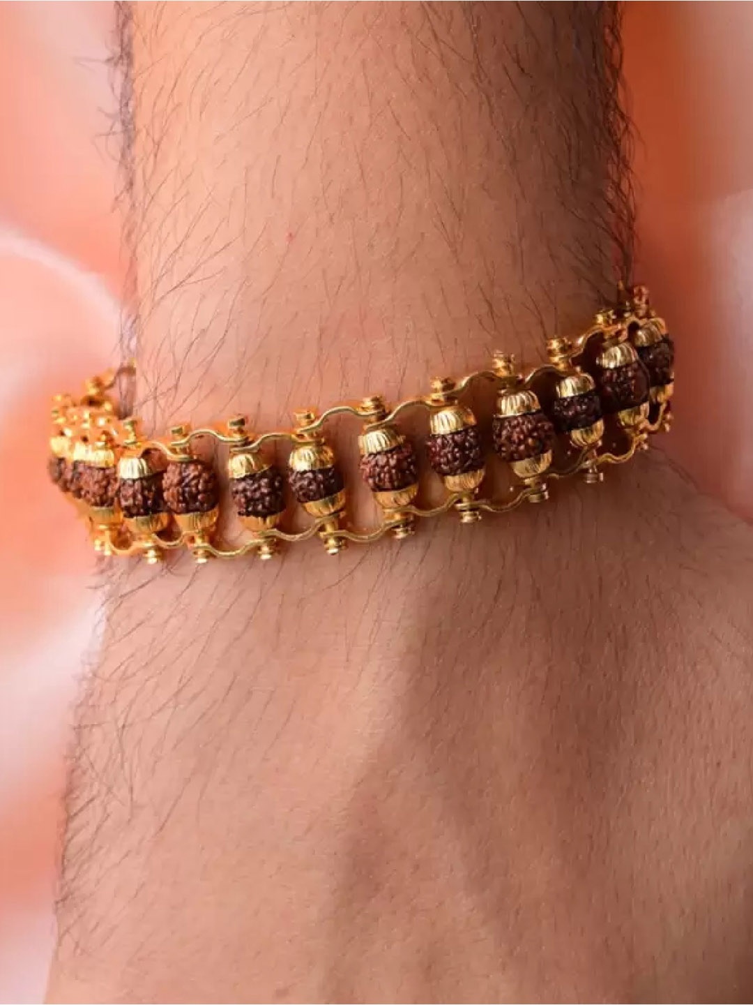 

RUHI COLLECTION Unisex Enamelled Gold-Plated Charm Bracelet