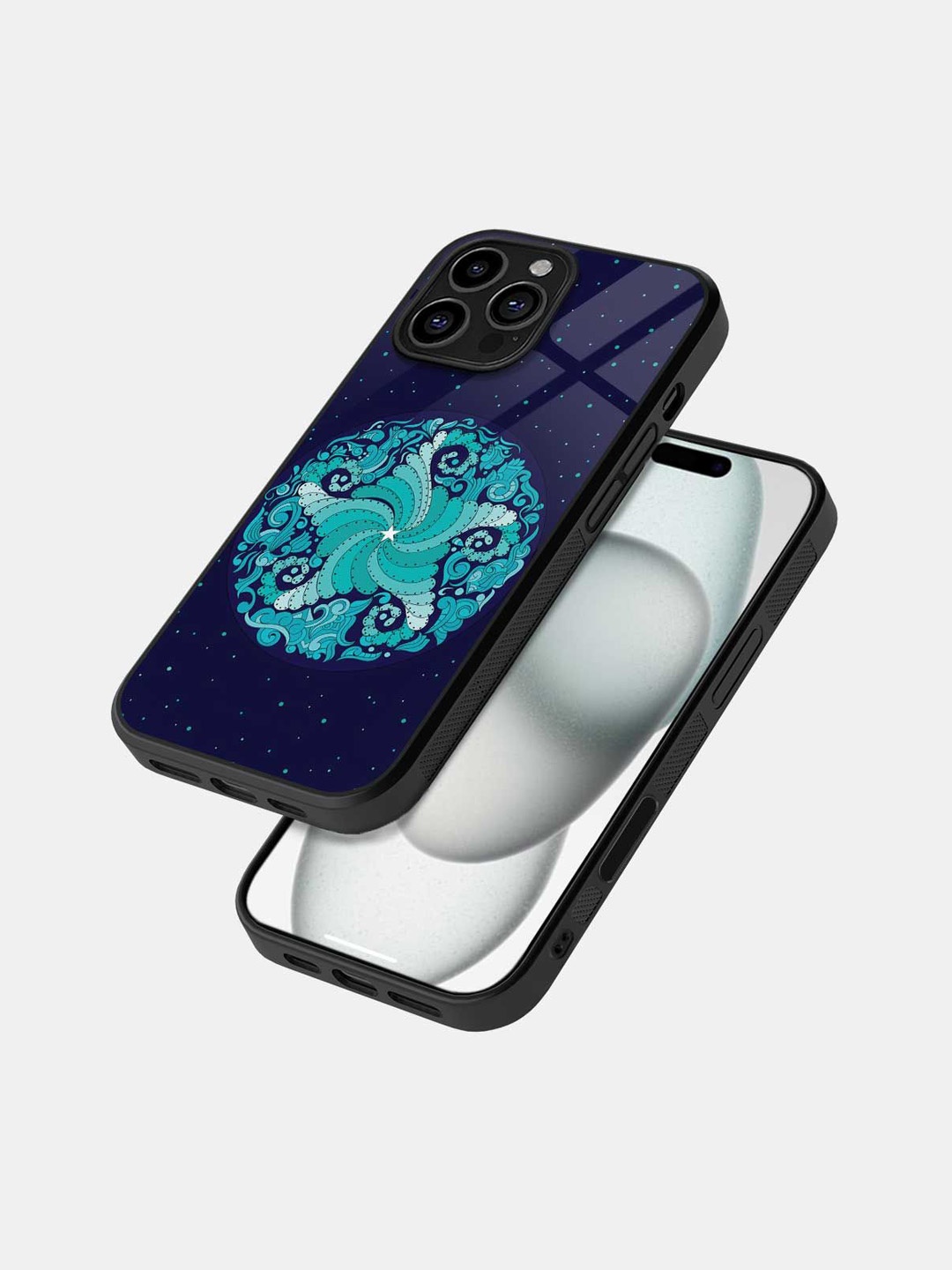 

macmerise Quirky Printed iPhone 16 Pro Max Back Case Mobile Accessories, Blue