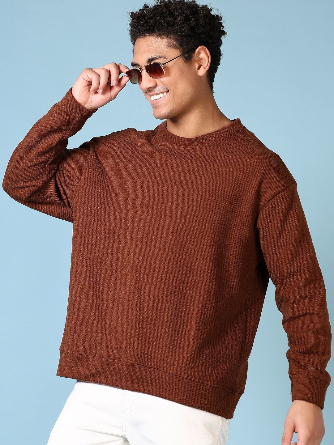 

V-Mart Men Sweatshirt, Brown