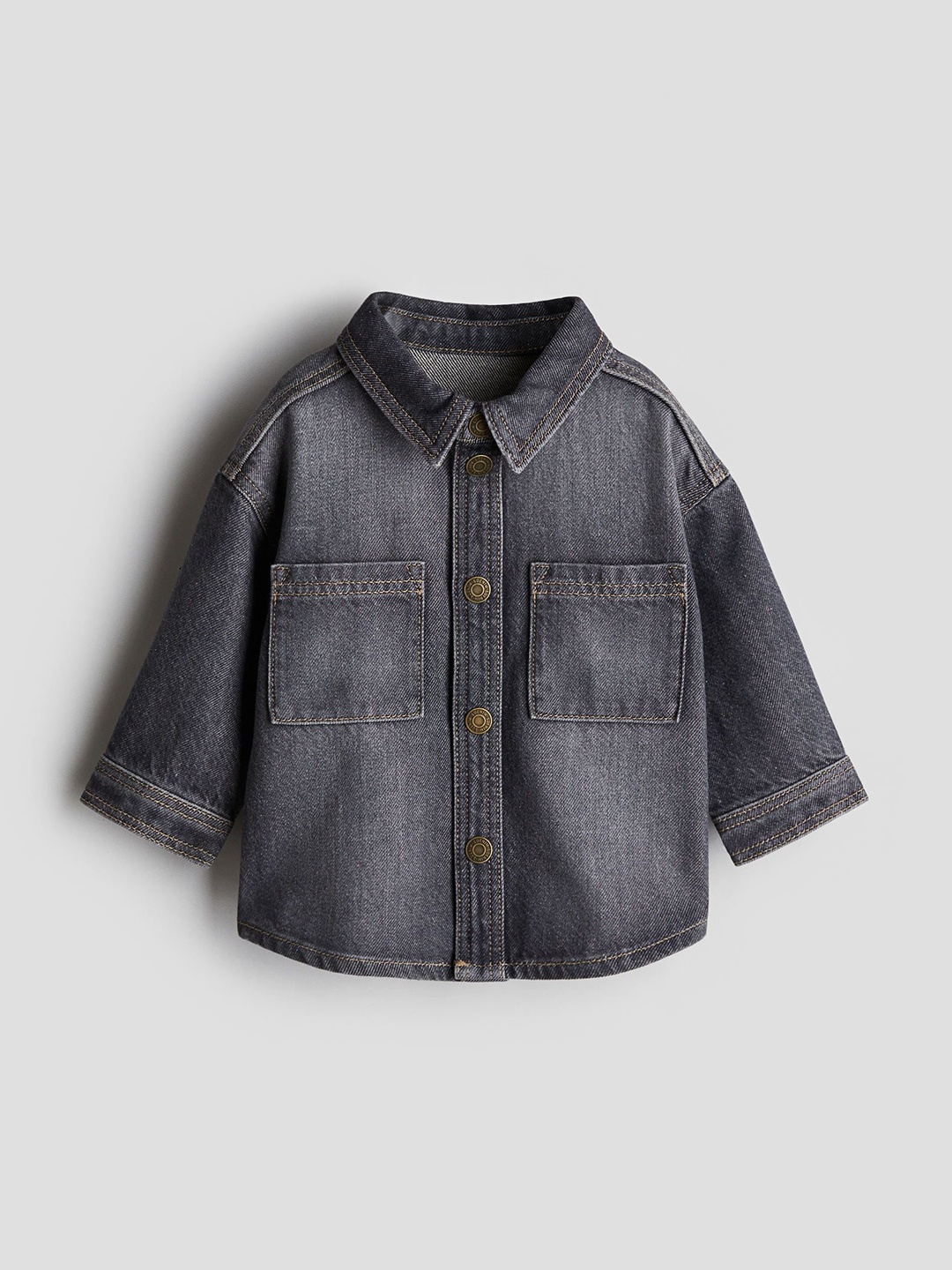 

H&M Denim Shirt, Grey