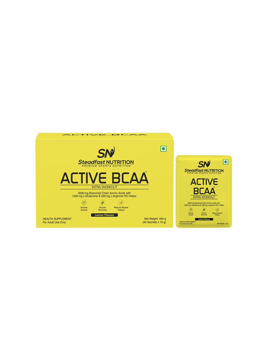 

Steadfast Nutrition Muscle Recovery & Endurance, Intra-workout Lemon 30 Sachets 450g, Red