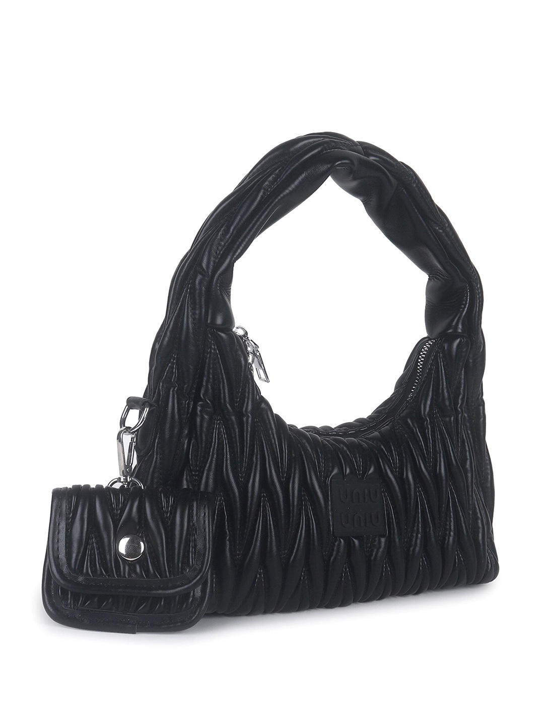 

Filauri PU Shopper Shoulder Bag with Bow Detail, Black