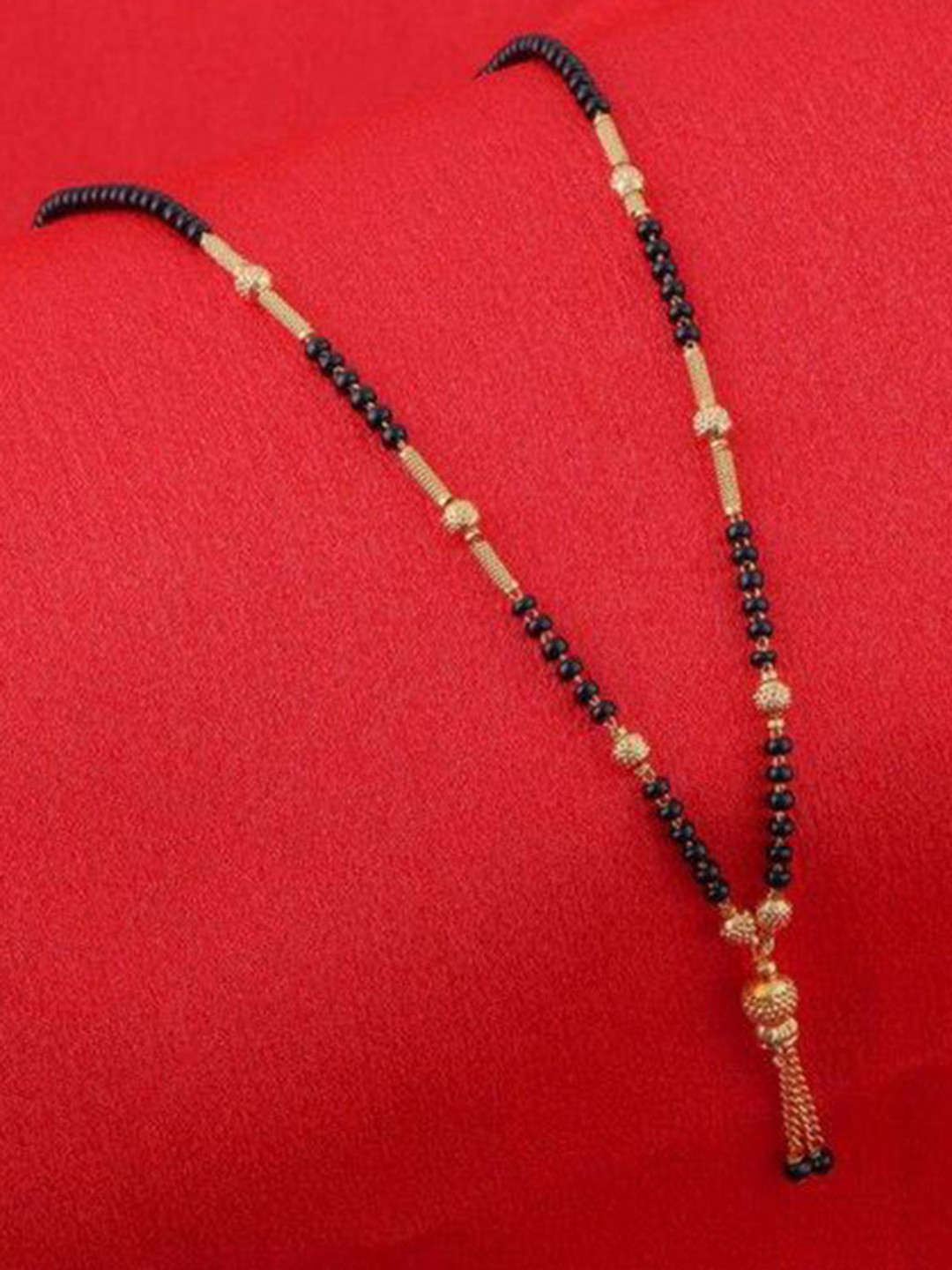

Wynona Gold-Plated Artificial Beads Mangalsutra