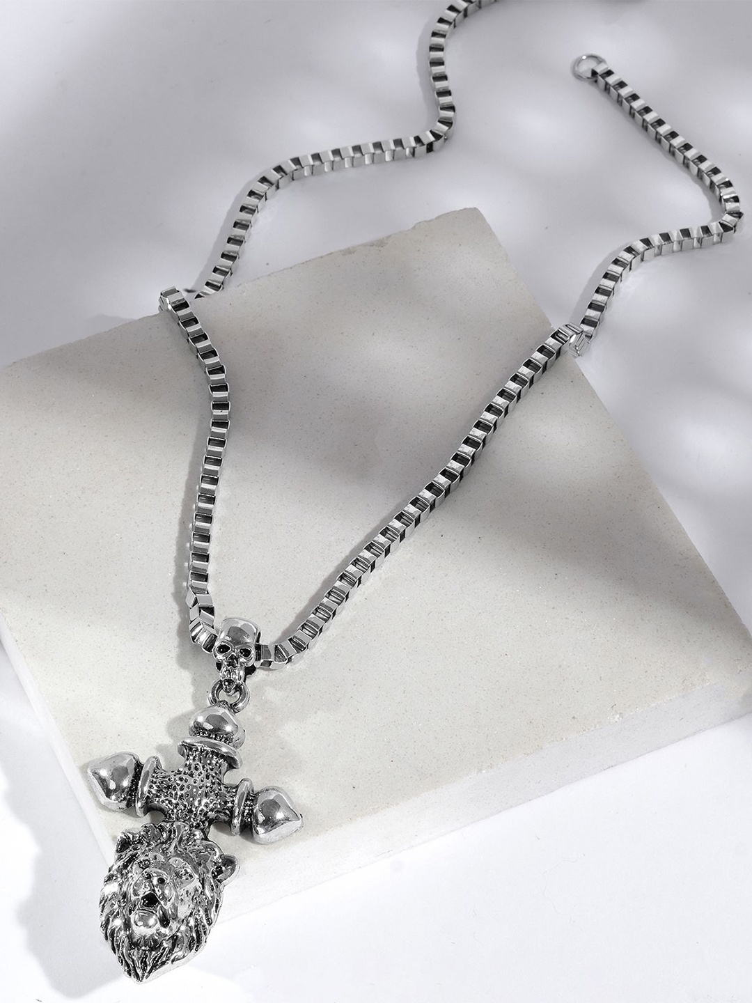 

JOKER & WITCH Silver-Plated Pendants with Chains