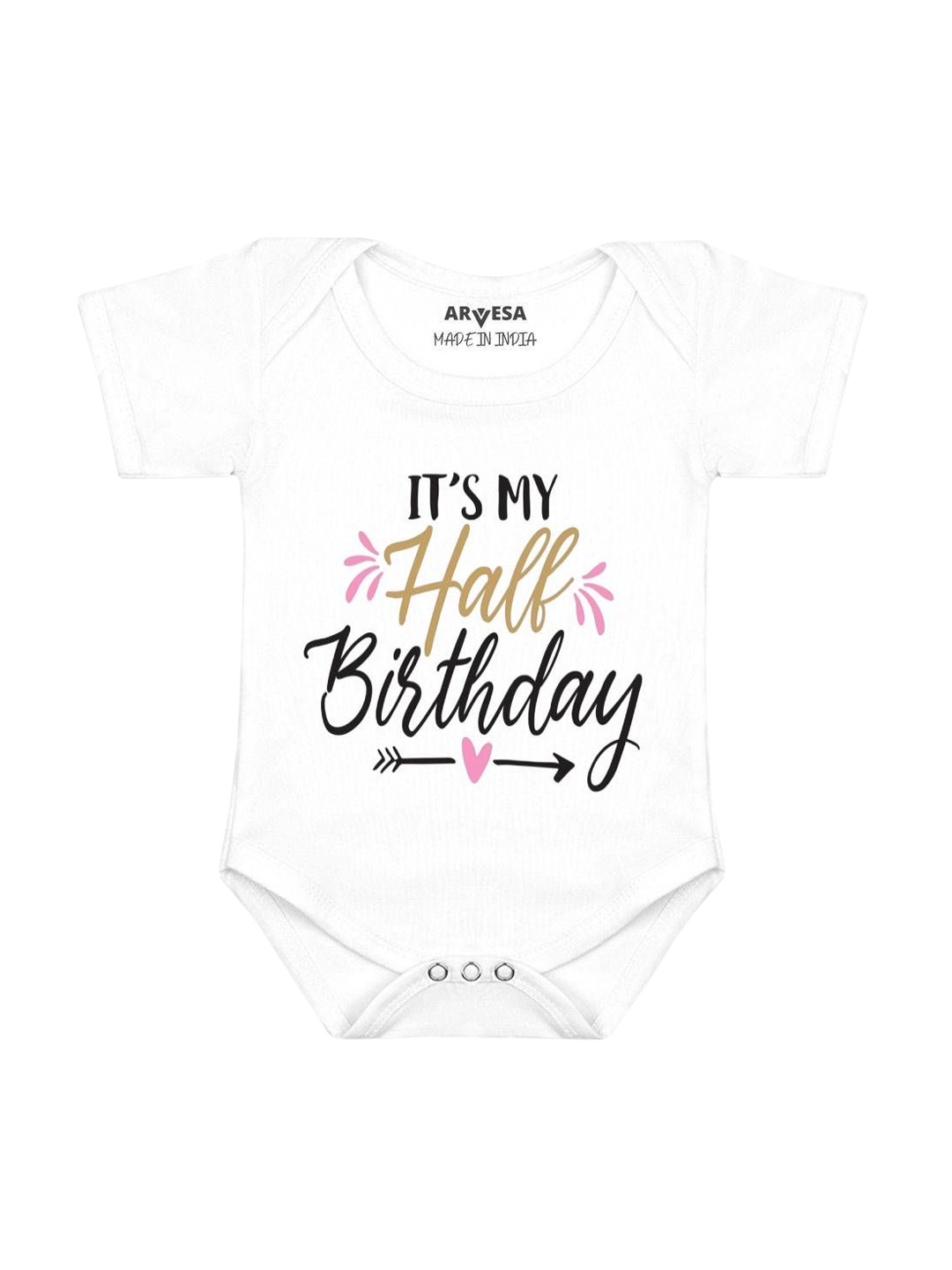 

Arvesa Infants Printed Bodysuit, White