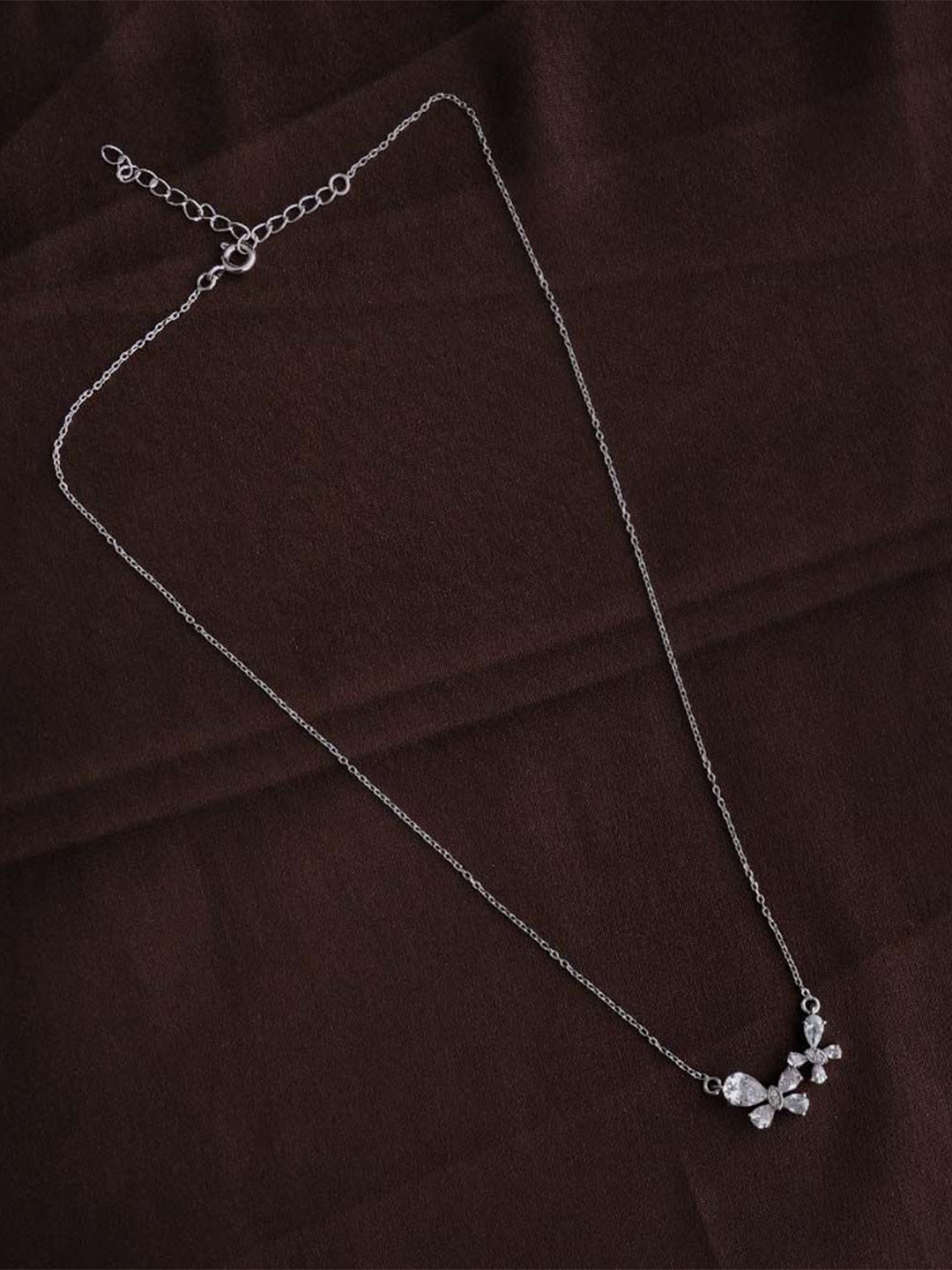

PALMONAS Sterling Silver Rhodium-Plated Necklace