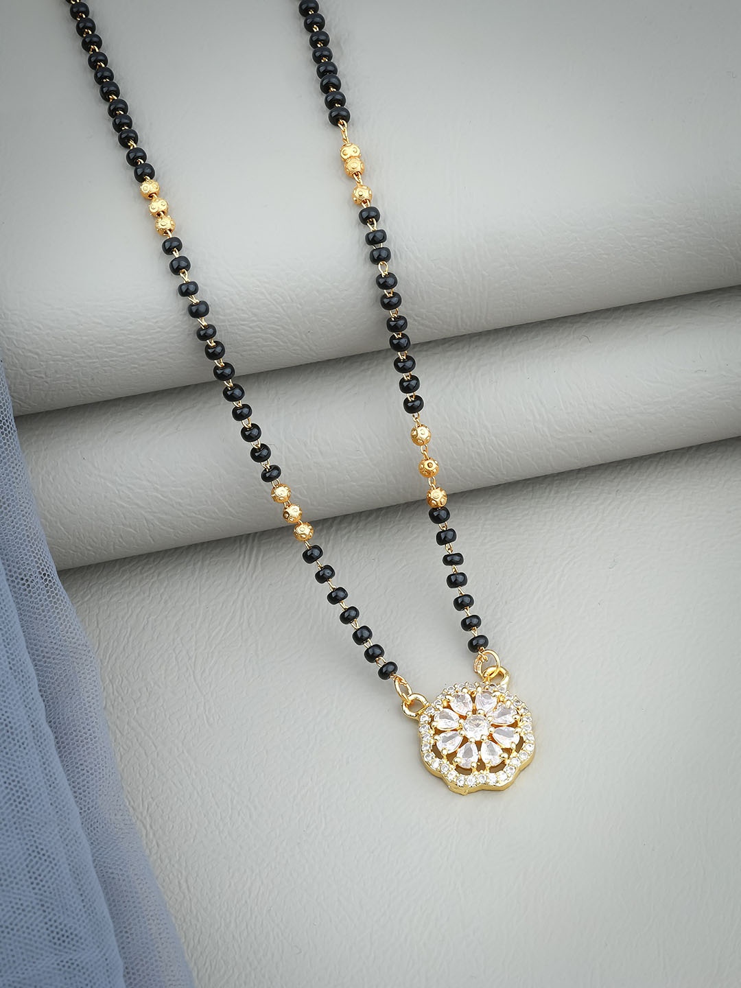 

Wynona Artificial Beads Mangalsutra, Gold