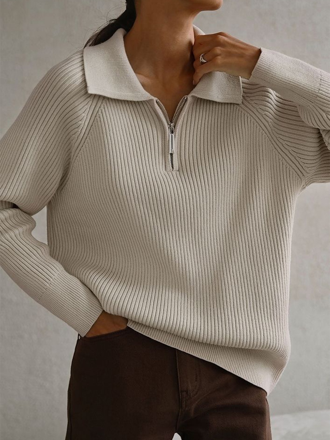 

LULU & SKY Women Pullover, Beige