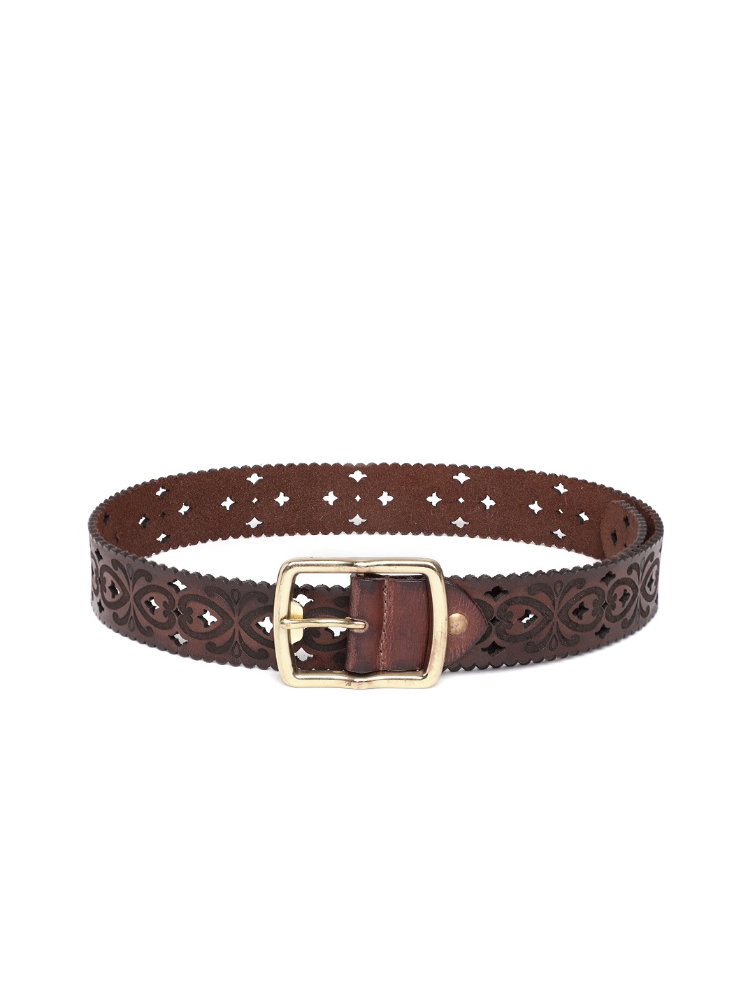 

ART N VINTAGE Women Leather Belt, Brown