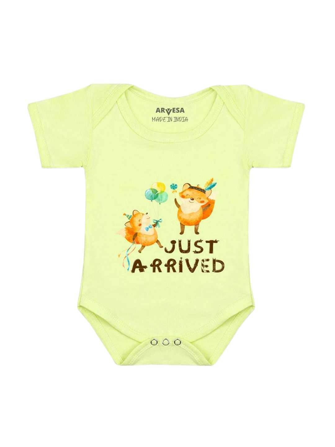 

Arvesa Infants Printed Bodysuit, Yellow