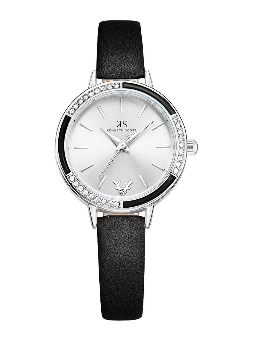 

KENNETH SCOTT Women Dial & Straps Reset Time Analogue Watch K23511-SLBS, Silver