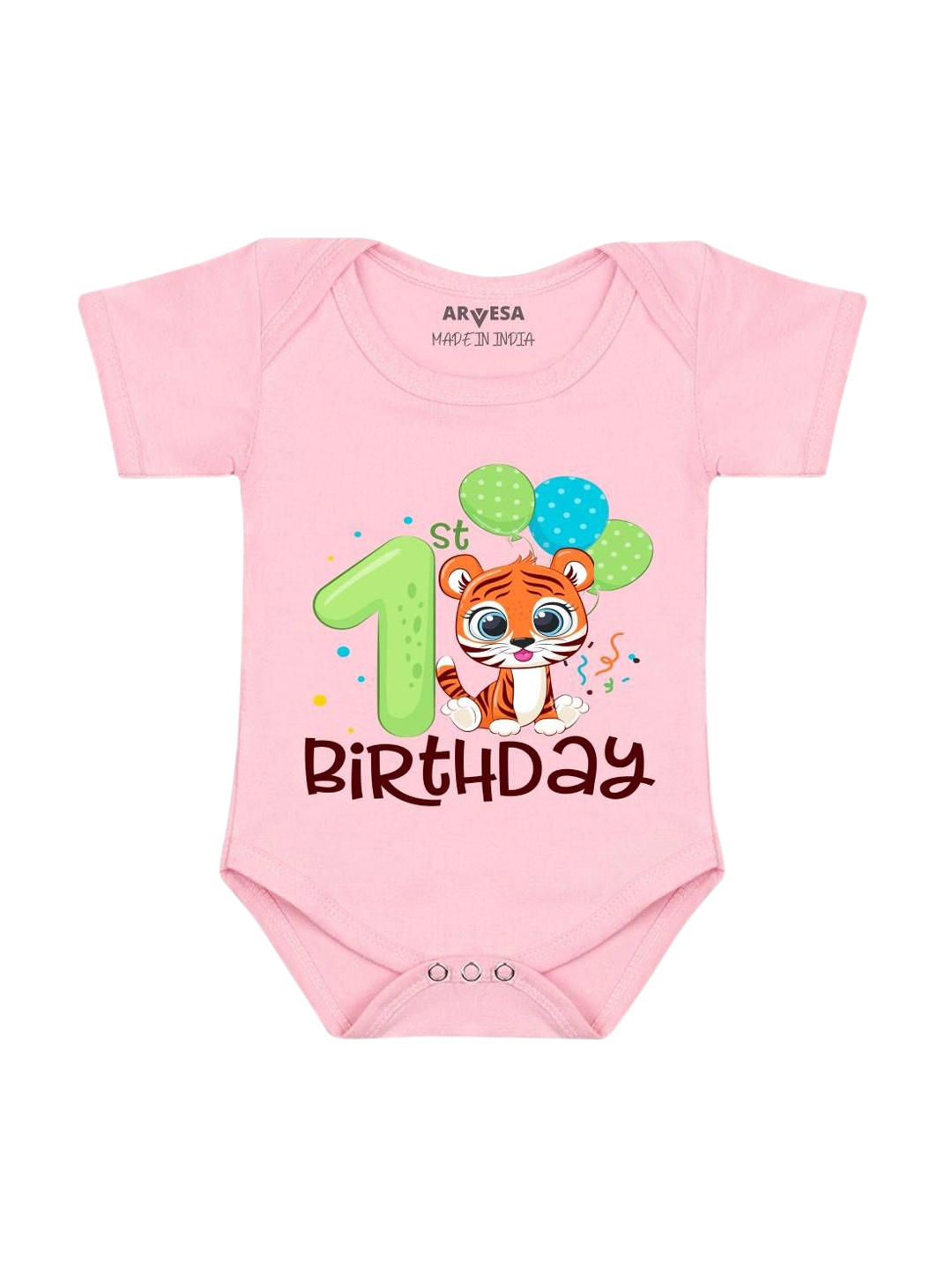 

Arvesa Infants Printed Bodysuit, Pink