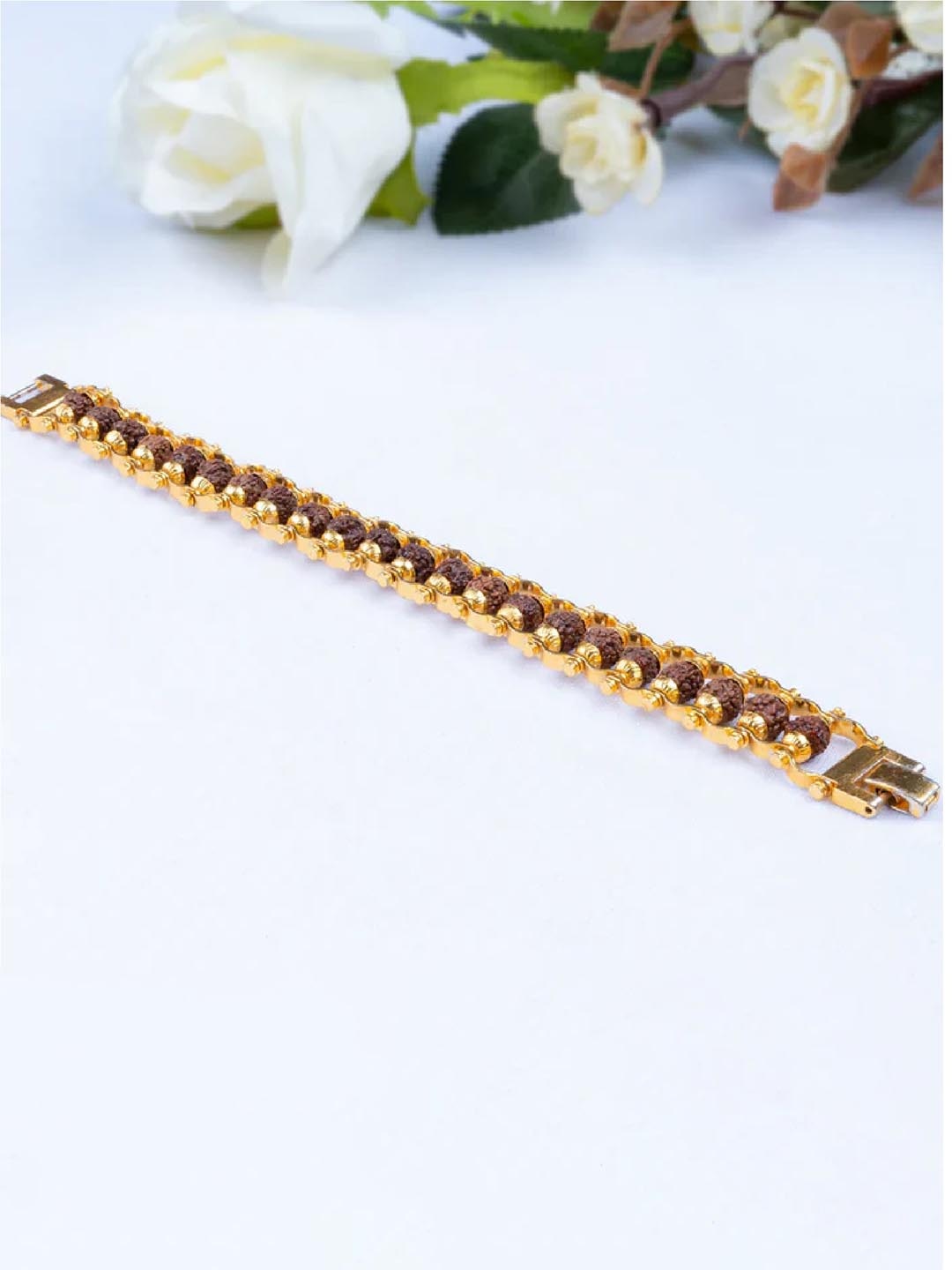 

RUHI COLLECTION Unisex Gold-Plated Charm Bracelet