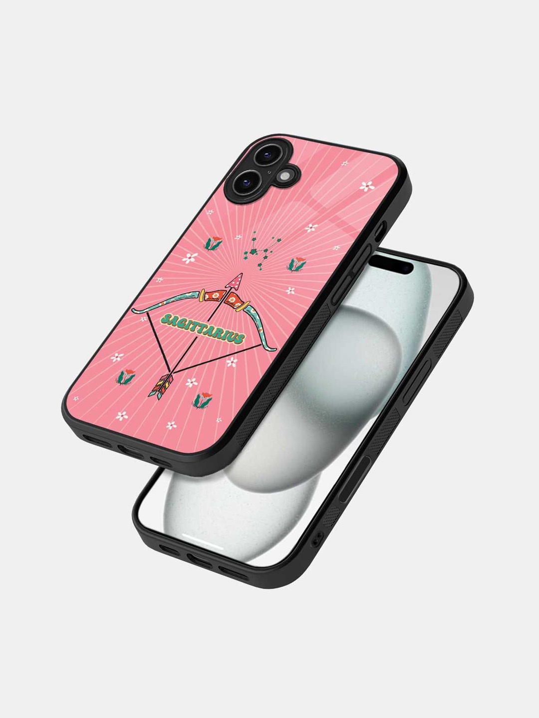

macmerise Typography Printed iPhone 16 Plus Bumper Case Mobile Accessories, Black