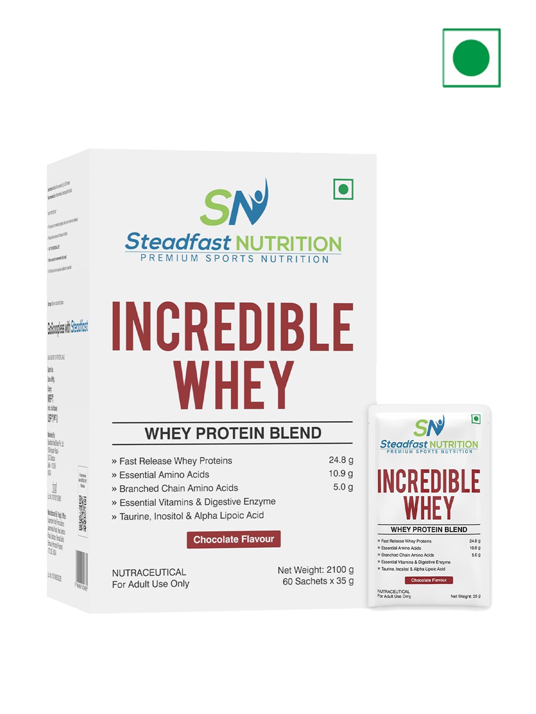 

Incredible Whey Protein Blend For An Incredible You Chocolate 60 Sachets 2100g, White