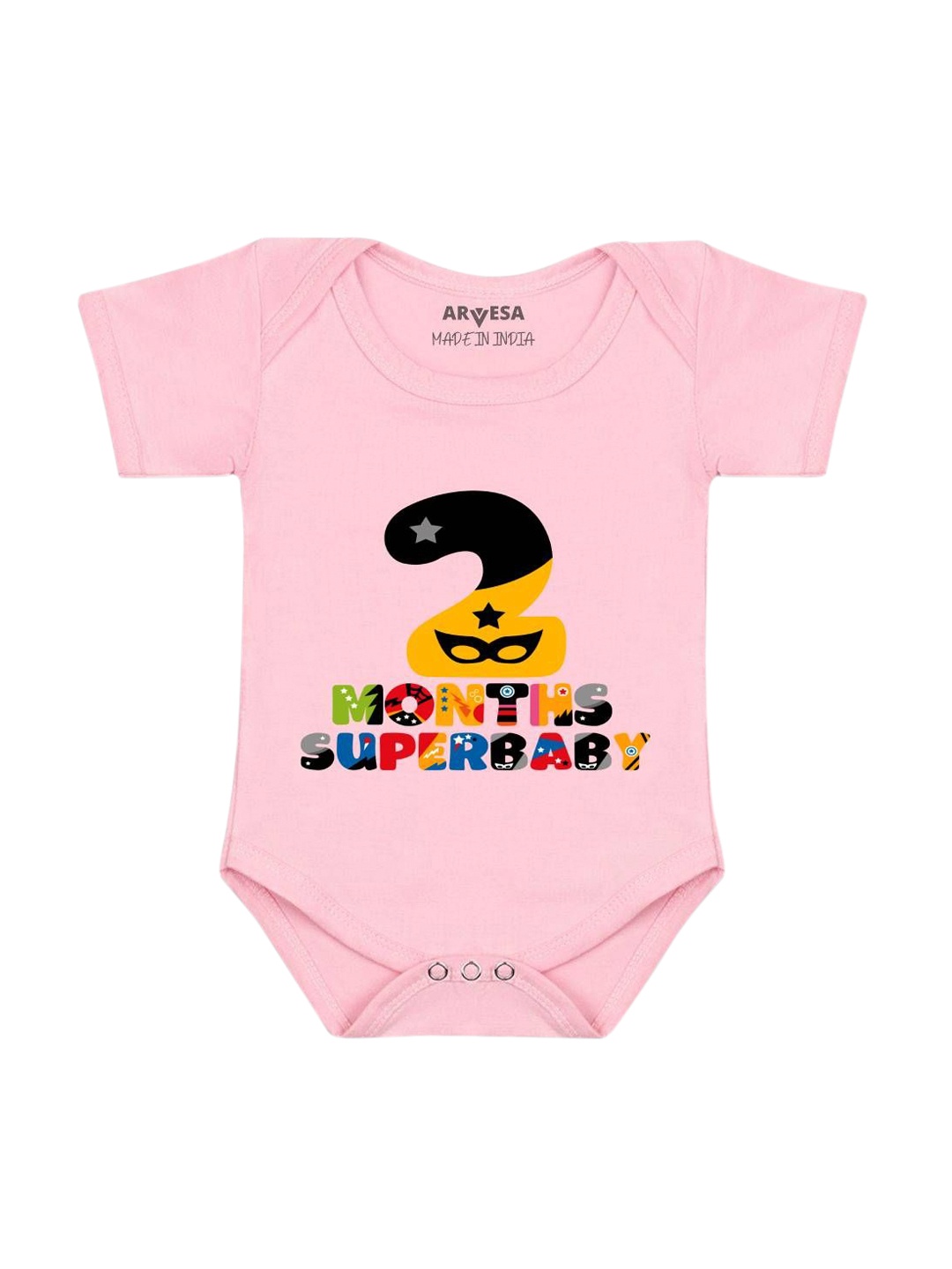 

Arvesa Infants Printed Body Suit, Pink
