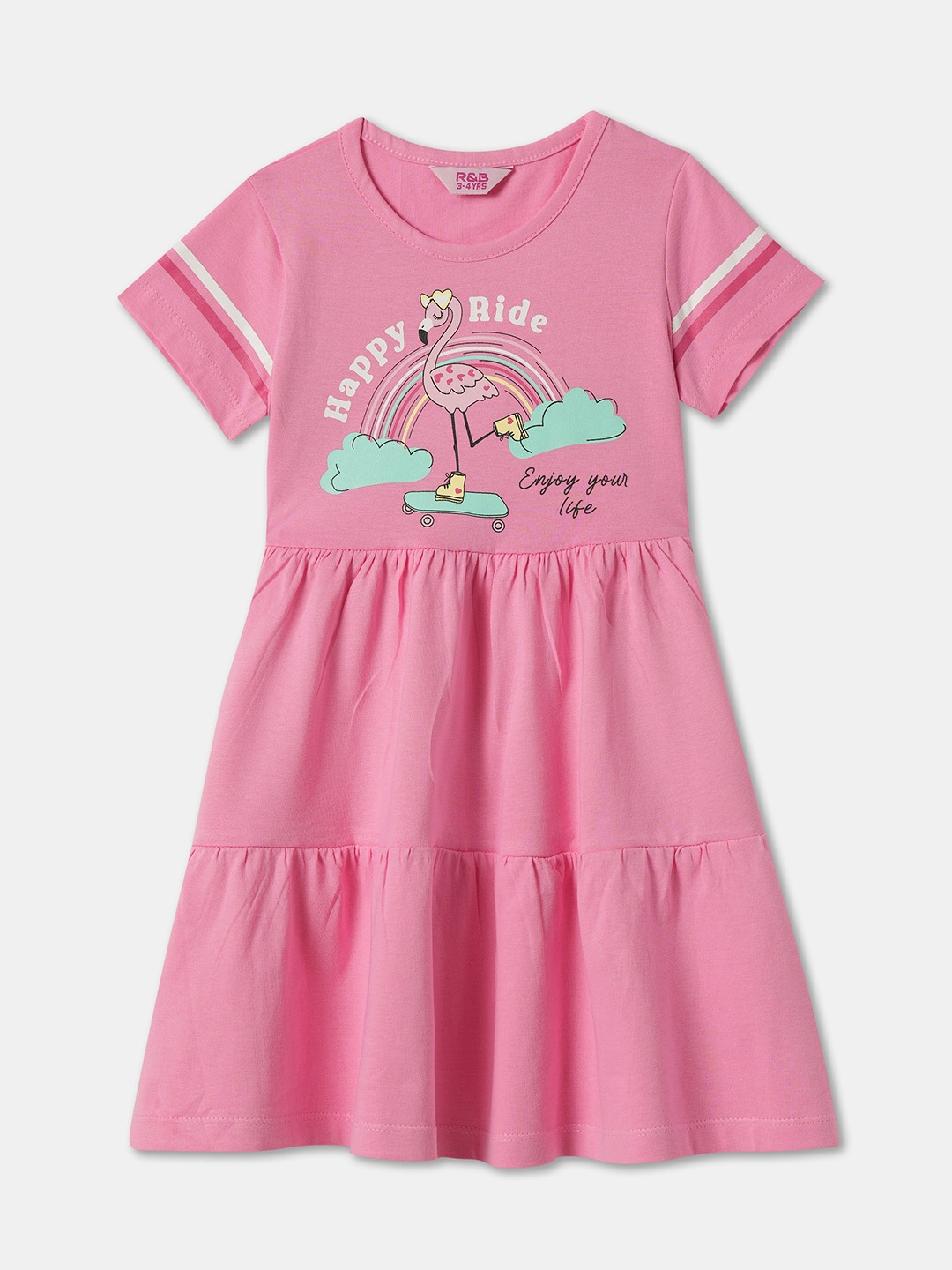 

R&B A-Line Dress, Pink