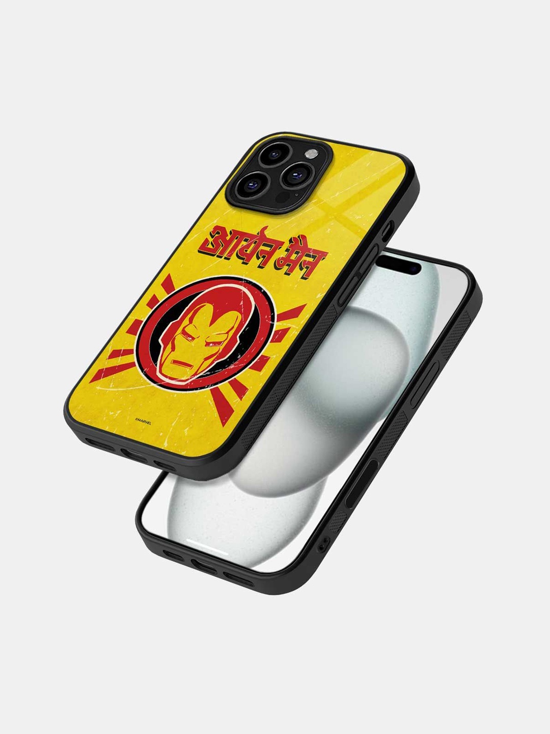 

macmerise Abstract Printed iPhone 16 Pro Bumper Case Mobile Accessories, Black