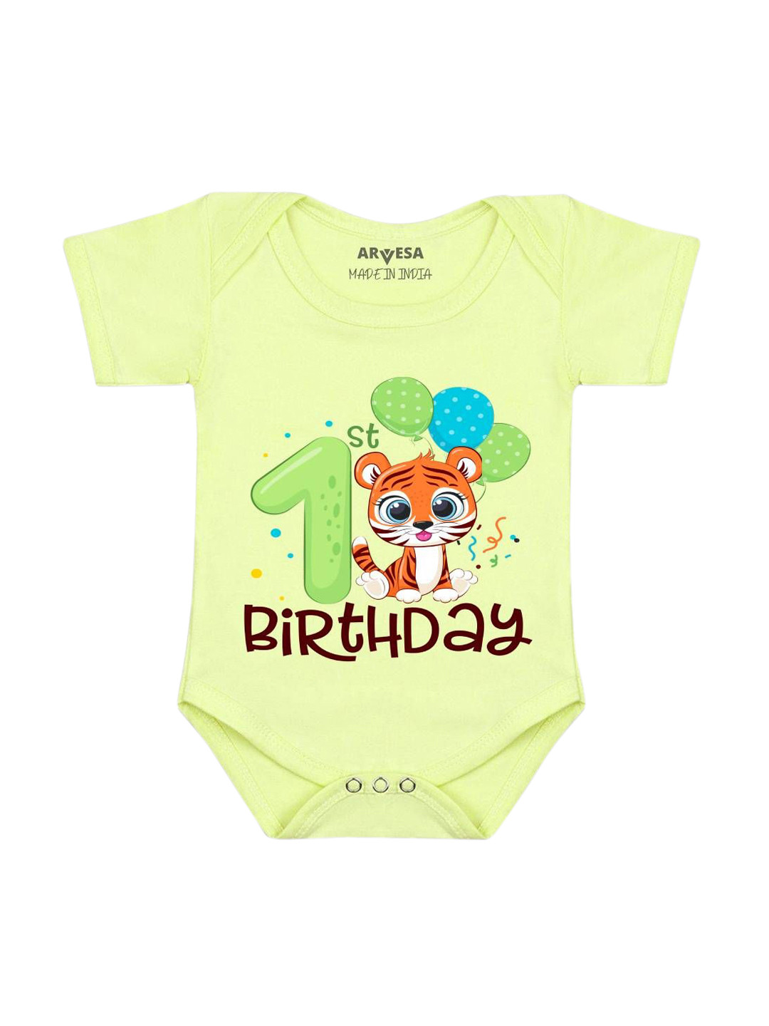

Arvesa Infants Printed Bodysuit, Yellow