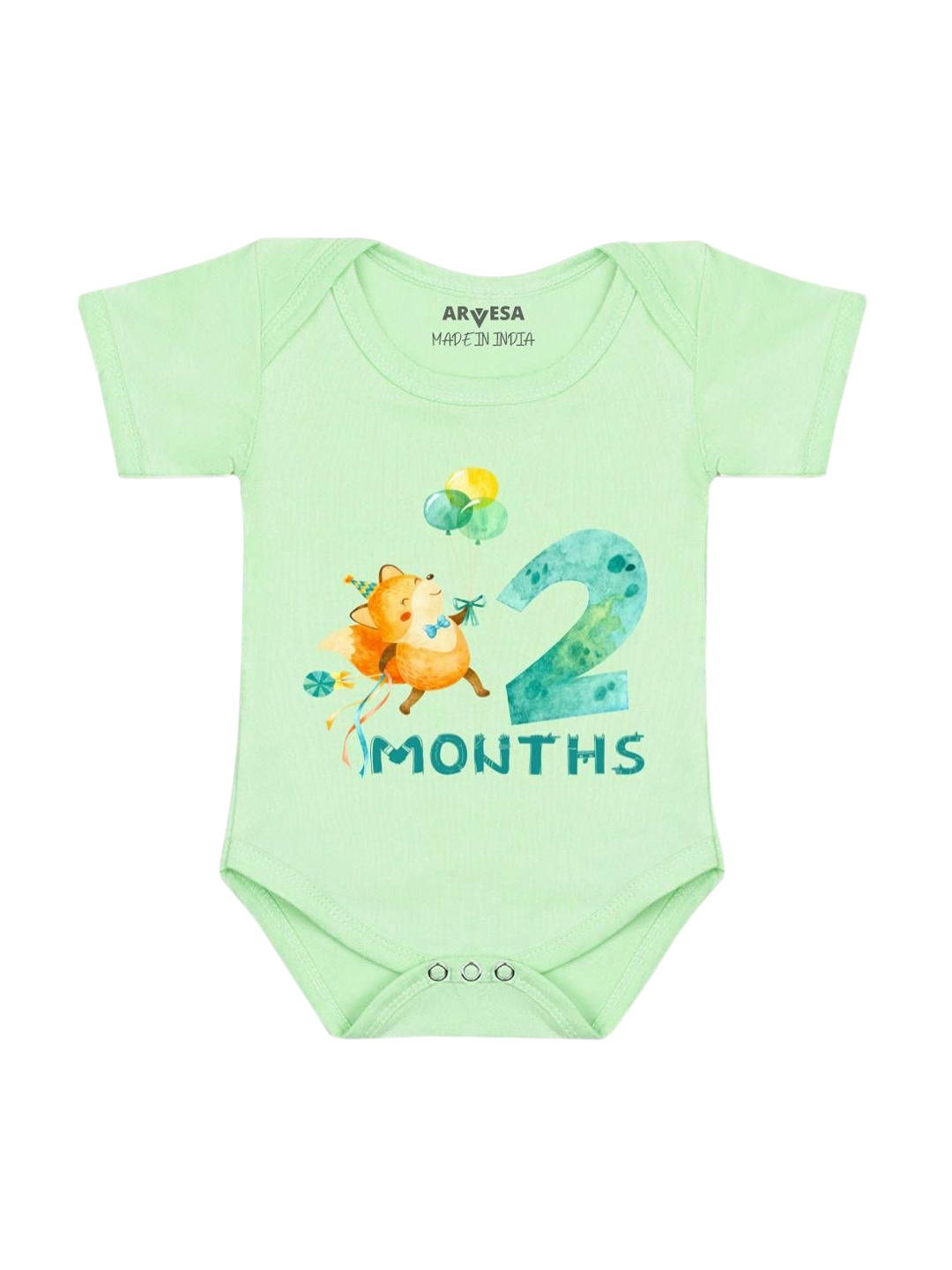 

Arvesa Infants Printed Body Suit, Green