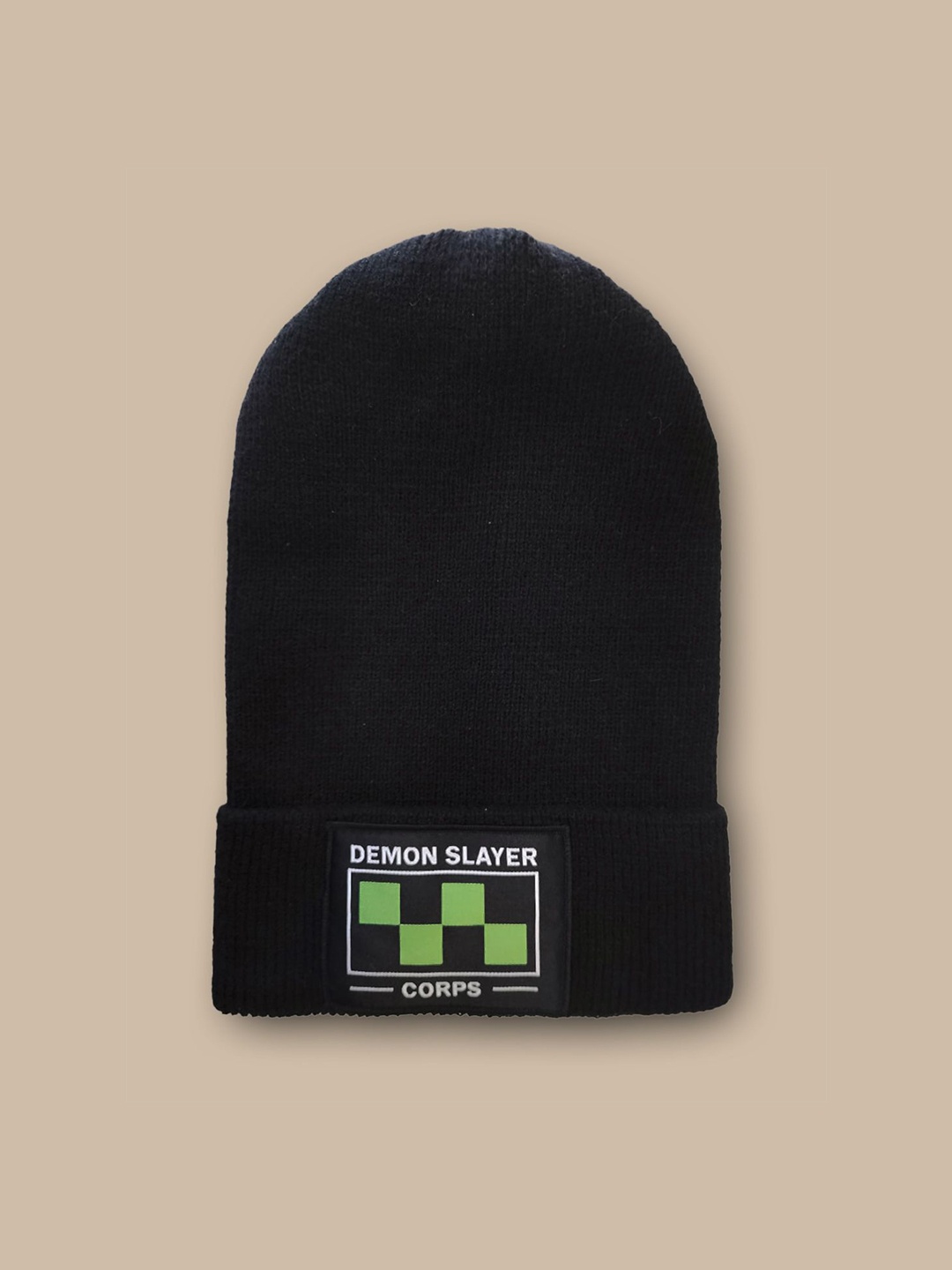 

Free Authority Men Demon Slayer Printed Beanies, Black