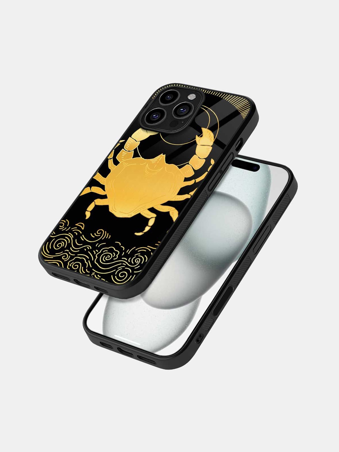 

macmerise Cartoon Characters Printed iPhone 16 Pro Max Bumper Case Mobile Accessories, Black