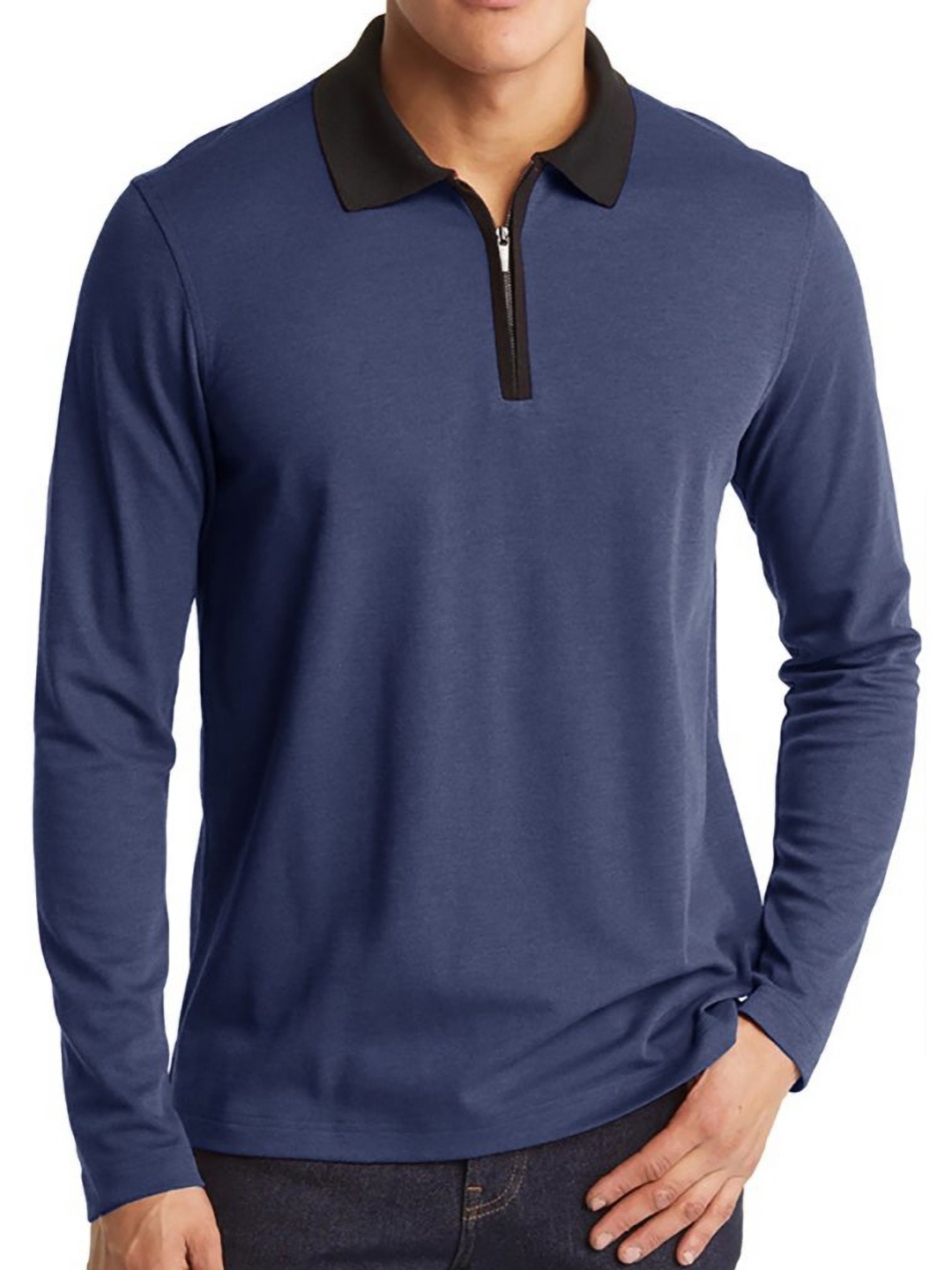 

StyleCast x Revolte Men Polo Collar T-shirt, Blue