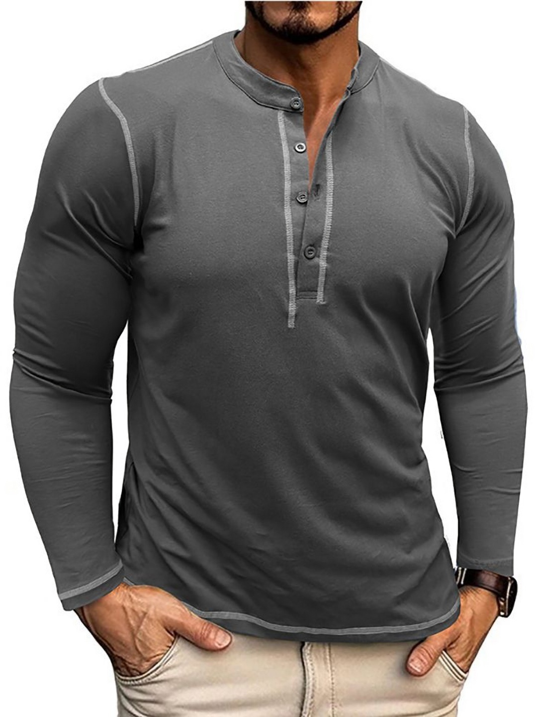 

StyleCast x Revolte Men T-shirt, Grey