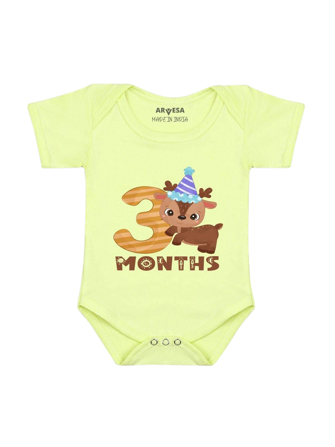

Arvesa Infants Printed Bodysuit, Yellow