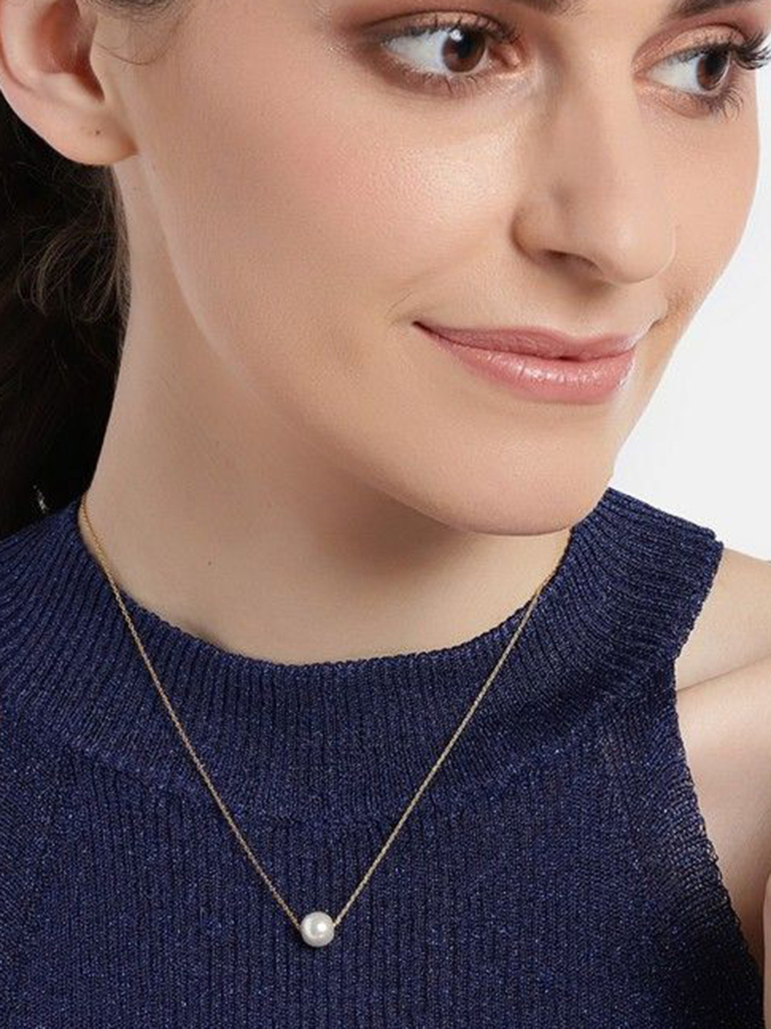 

Wynona Gold-Plated Artificial Beads Mangalsutra