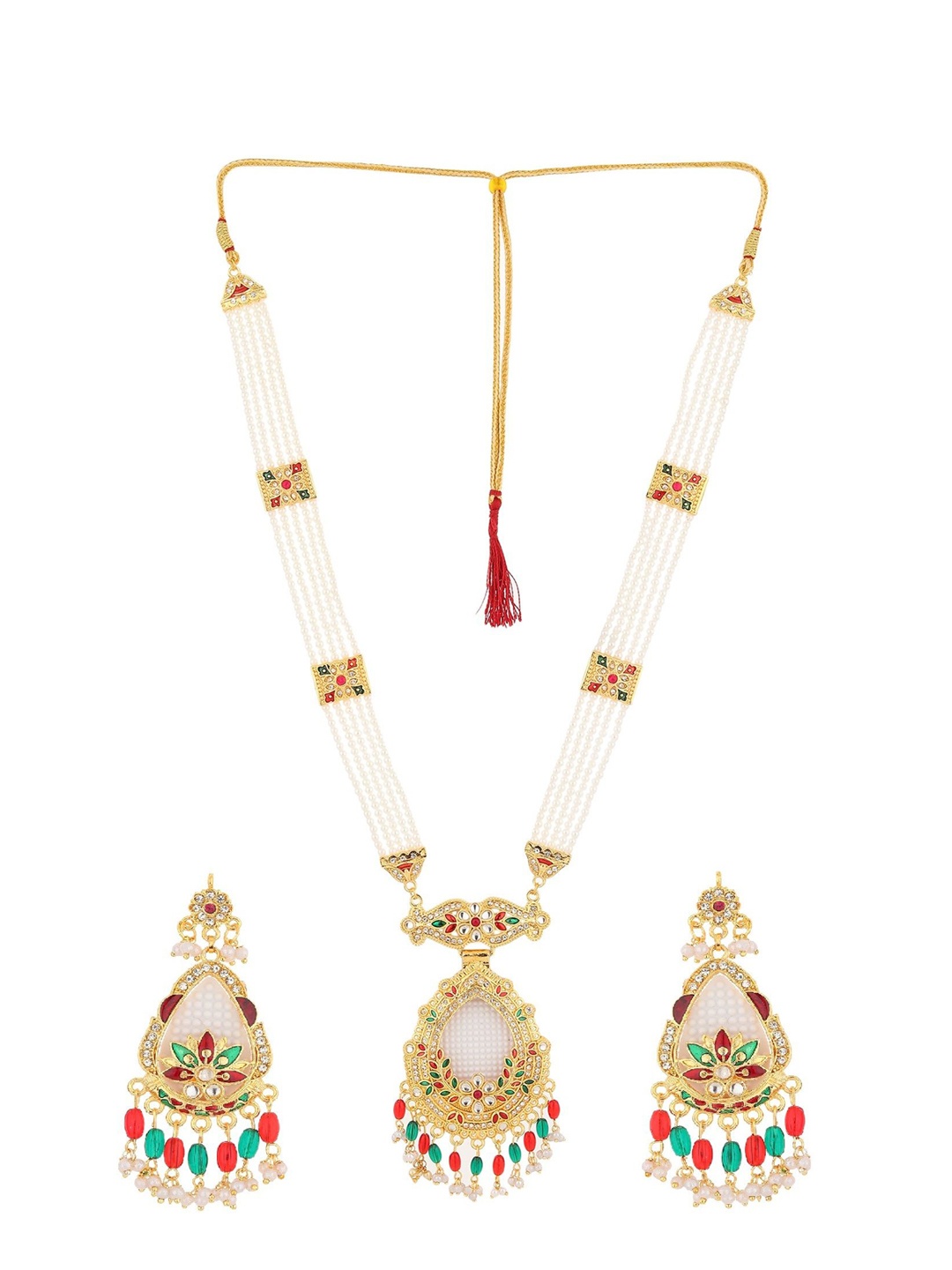 

RHOSYN Women's Rajasthani Jewellery Set, Multi