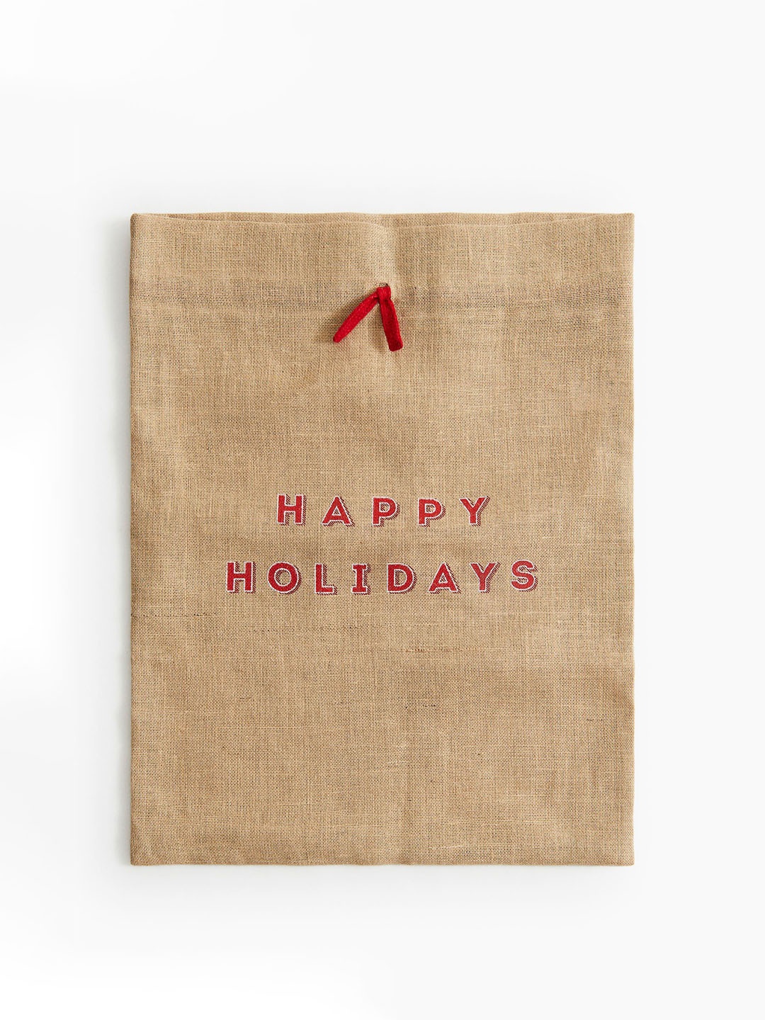 

H&M Beige & Pink Jute Santa Sack