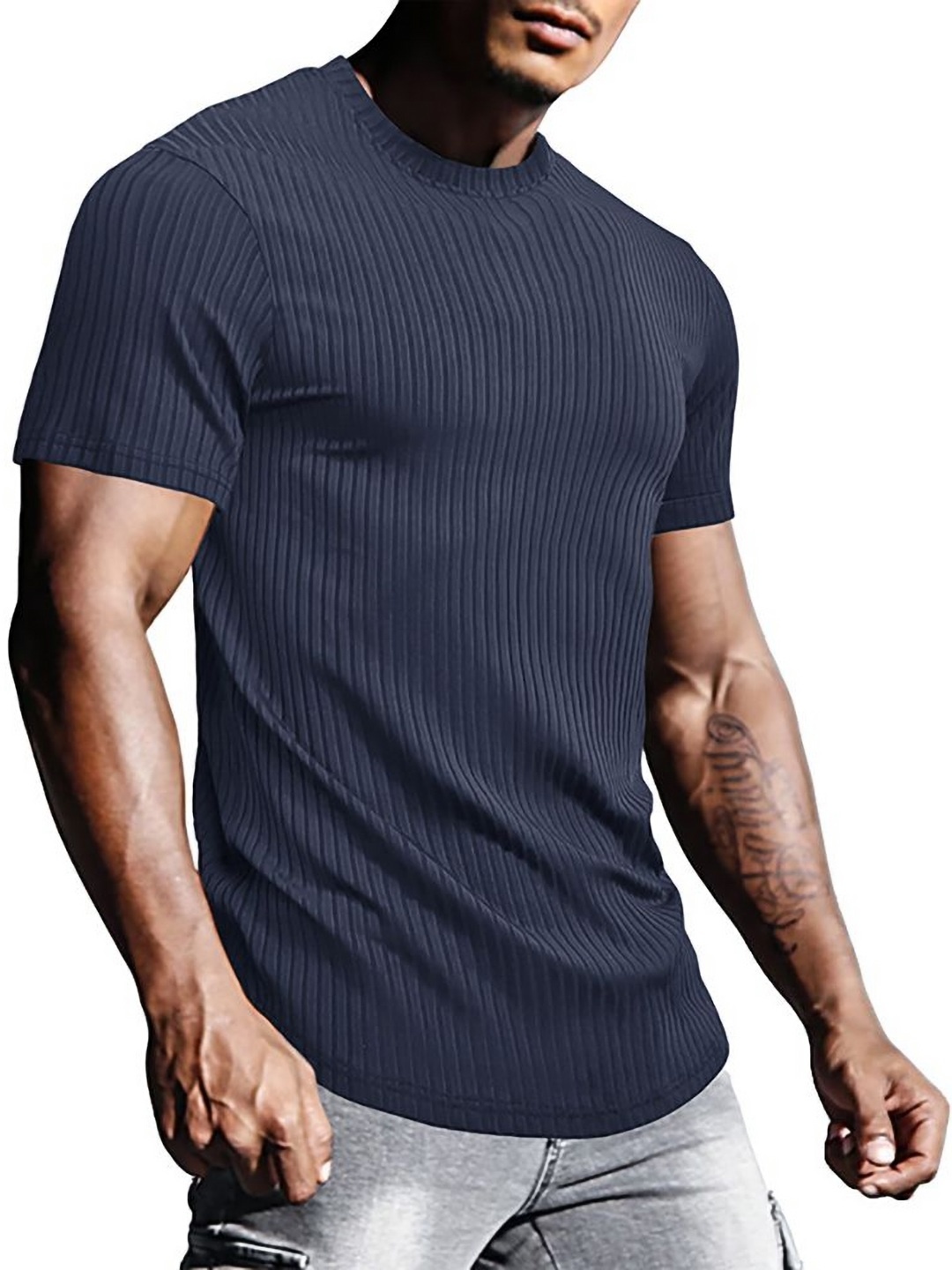 

StyleCast x Revolte Men T-shirt, Blue