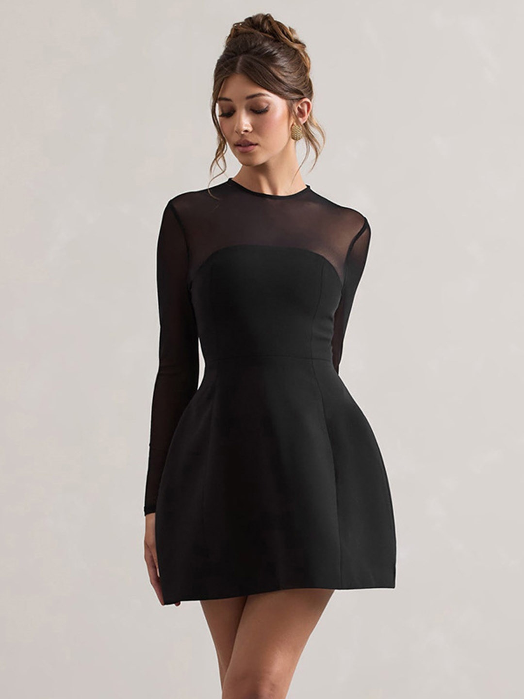

MIAKEE A-Line Mini Dress, Black