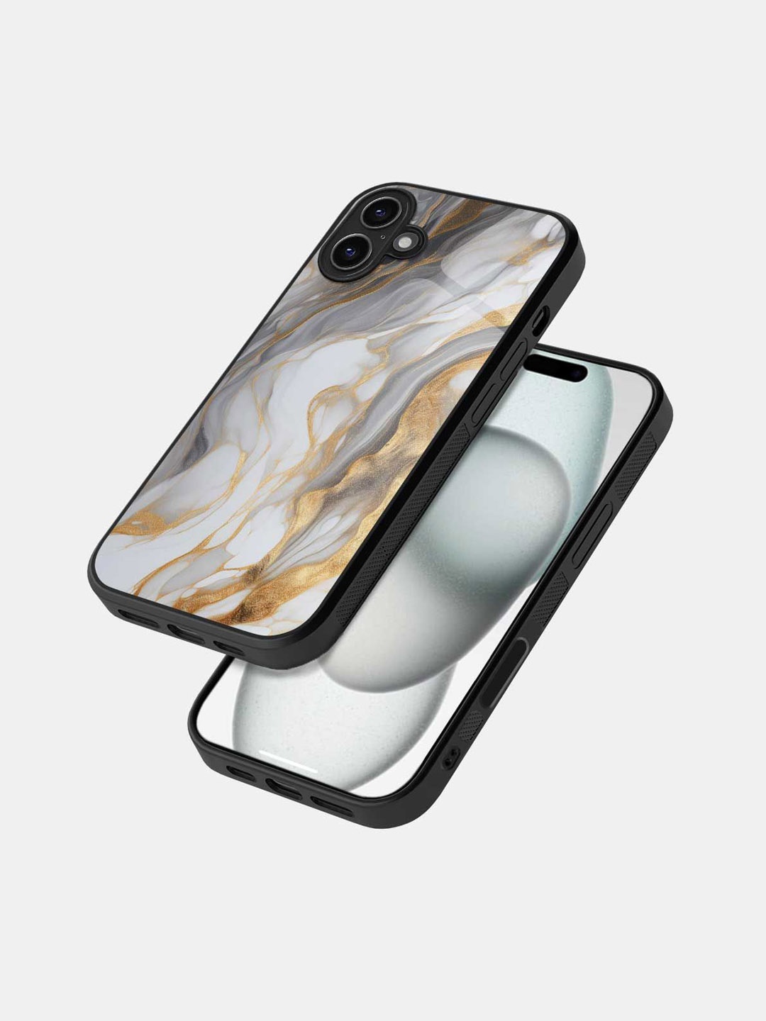 

macmerise Quirky Printed iPhone 16 Back Case Mobile Accessories, White