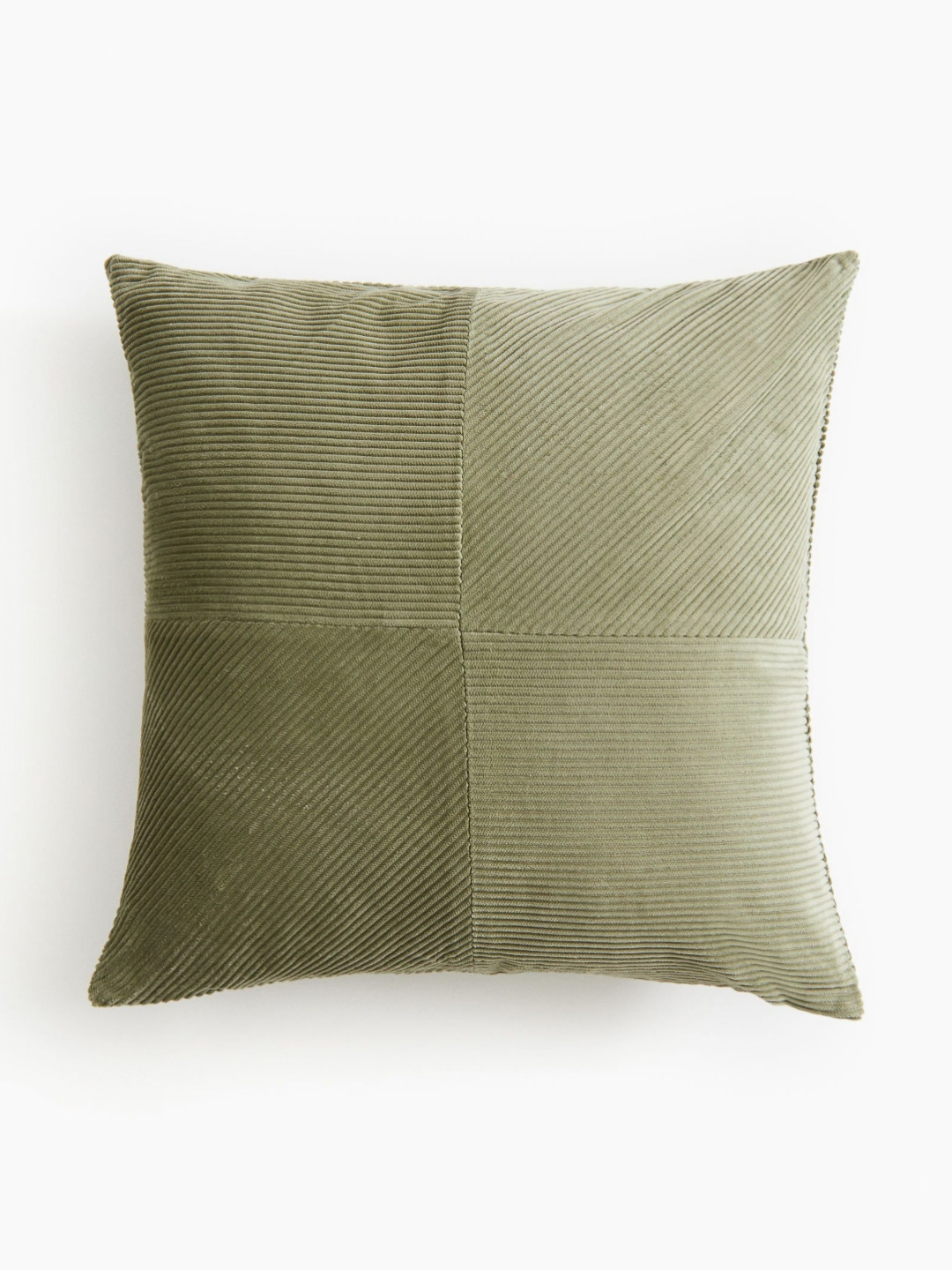 

H&M Green Corduroy Pure Cotton Cushion Cover
