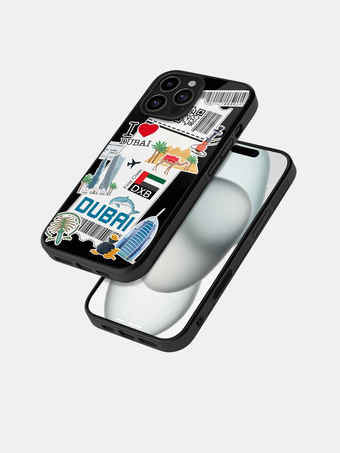 

macmerise Quirky Printed iPhone 16 Pro Max Back Case Mobile Accessories, Black