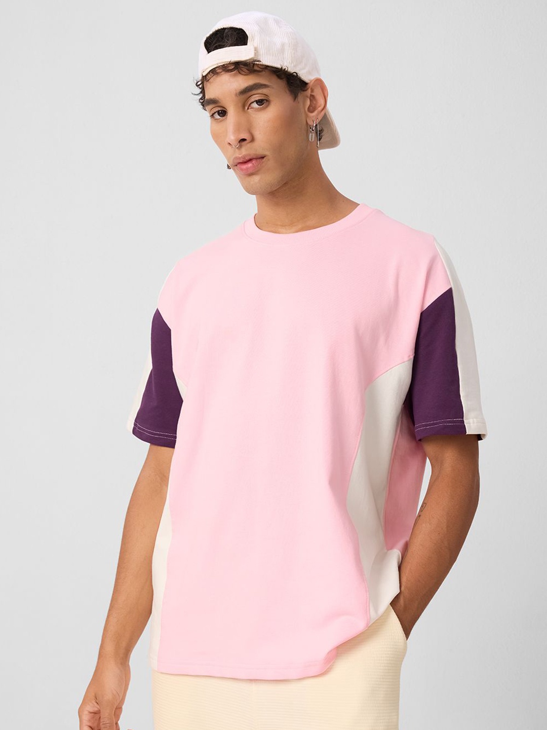 

The Souled Store Men Colourblocked T-shirt, Multi