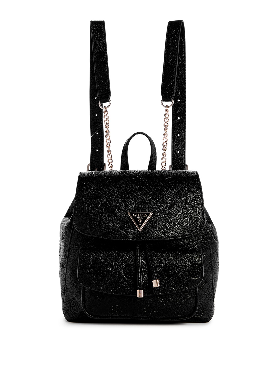 

GUESS Women Brand Logo Textured Backpack, Black