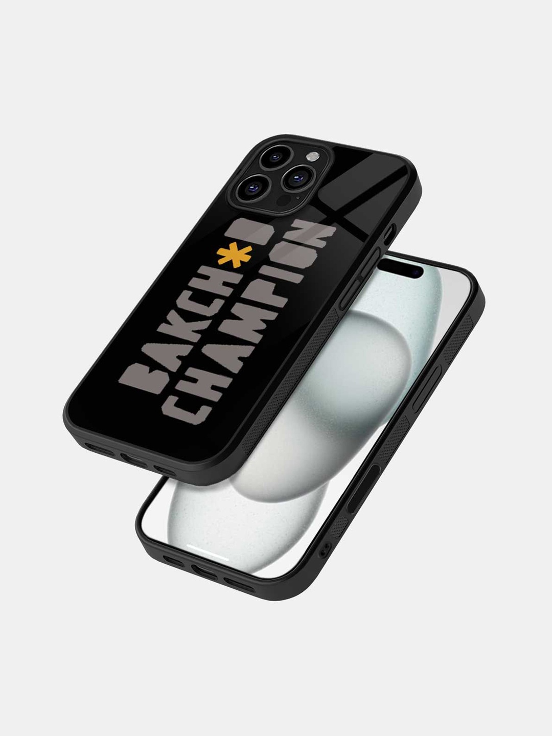 

macmerise Typography Printed iPhone 16 Pro Back Case Mobile Accessories, Black