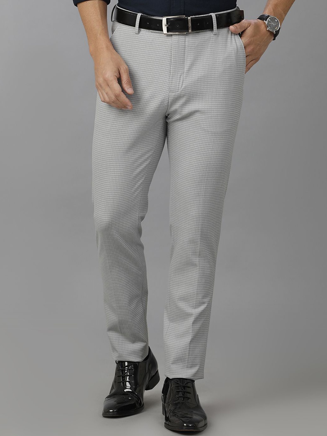 

Double Two Men Slim Fit Trousers, Grey