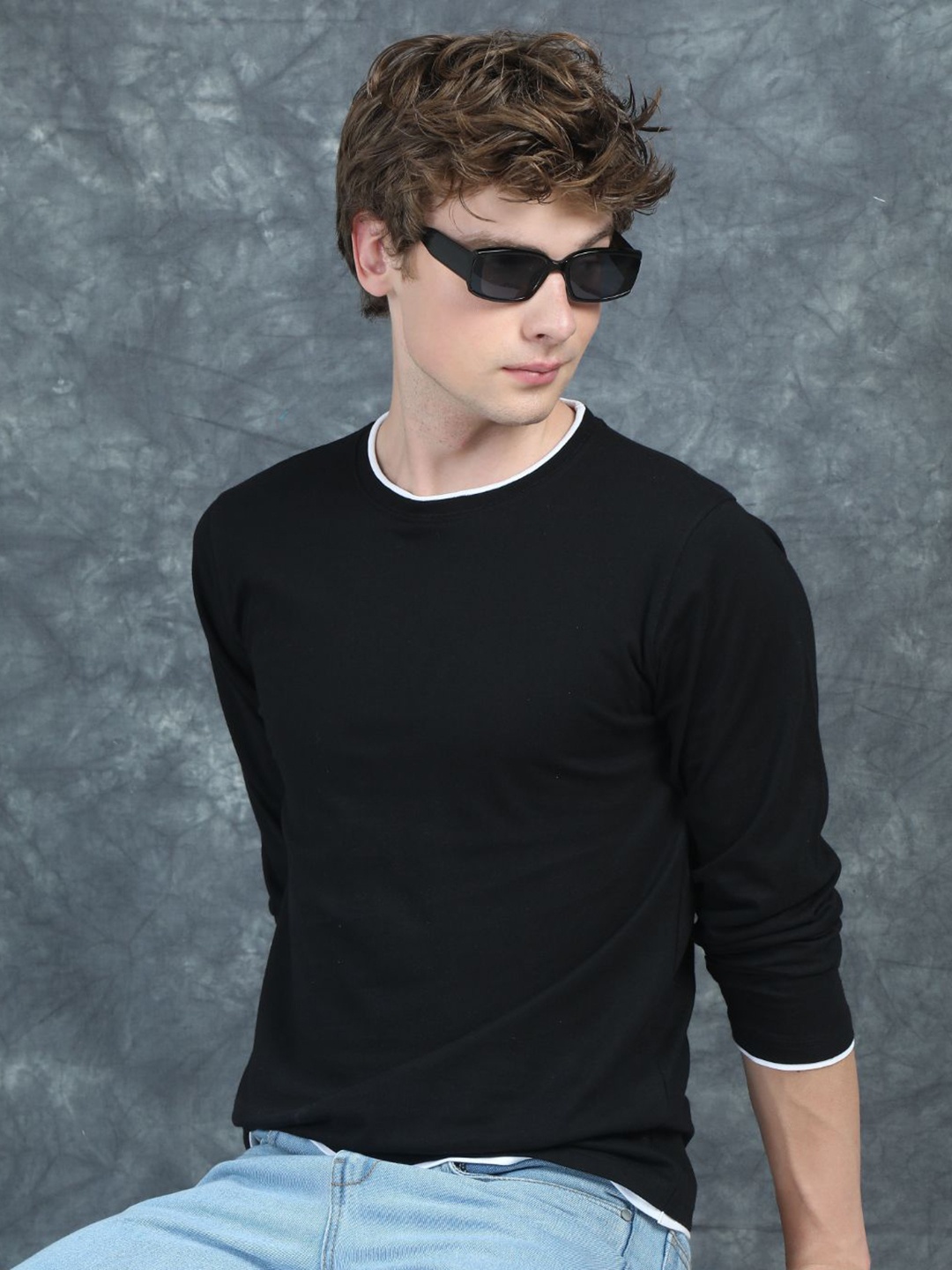 

PAUL STREET Men Bio Finish Slim Fit T-shirt, Black