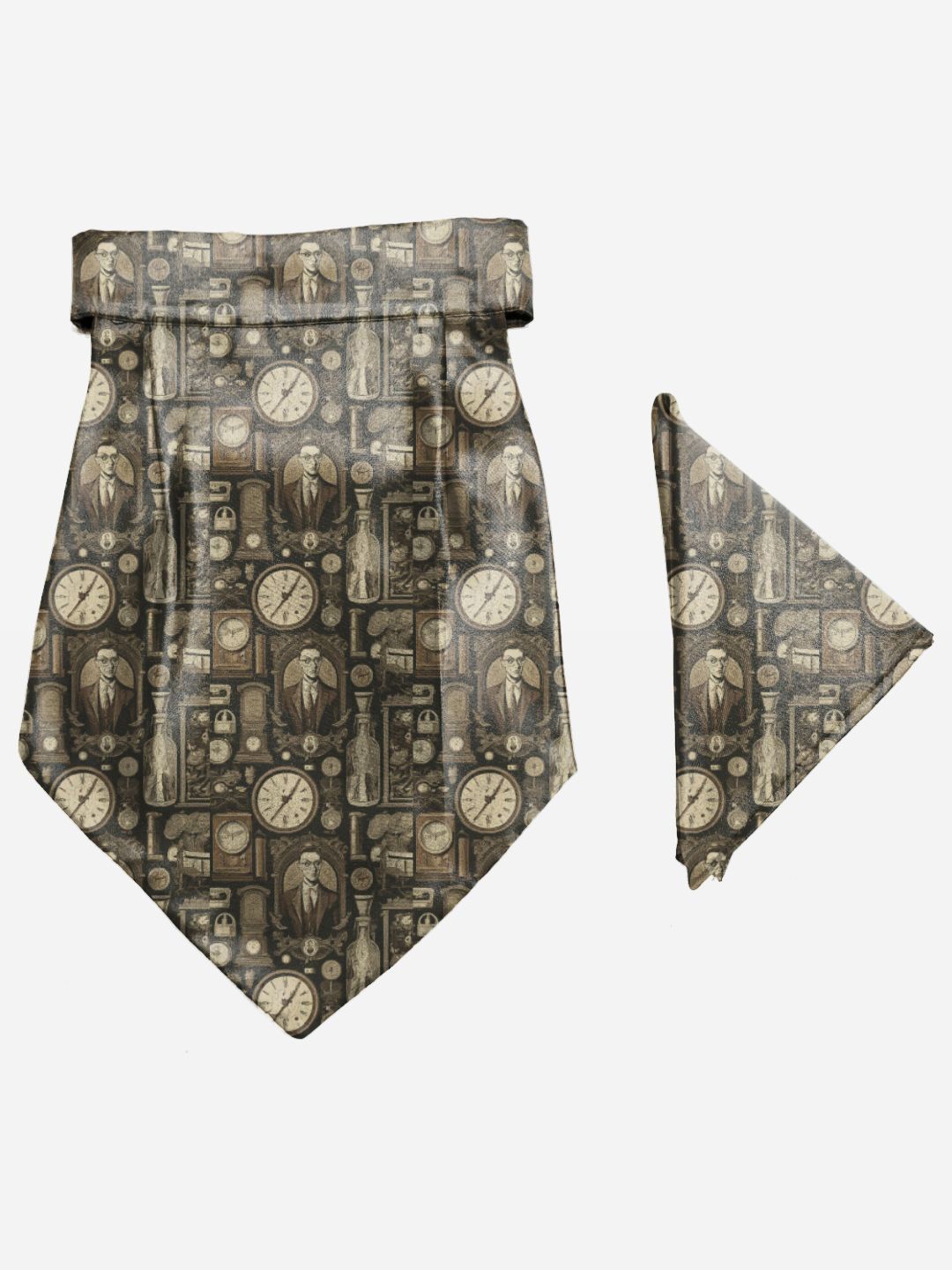 

Blacksmith Men Printed Cravat, Black