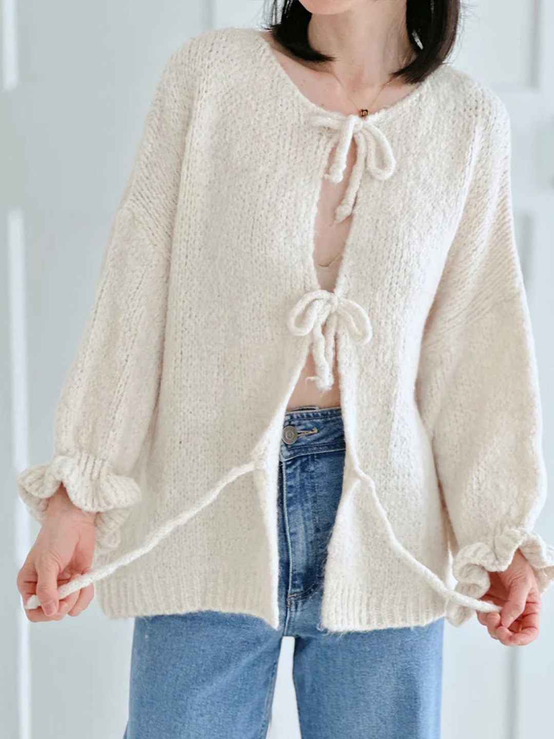 

LULU & SKY Women Cardigan, Off white