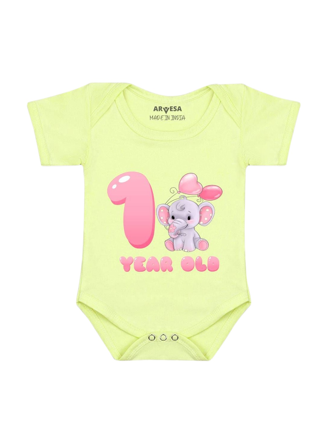 

Arvesa Infants Printed Bodysuit, Yellow