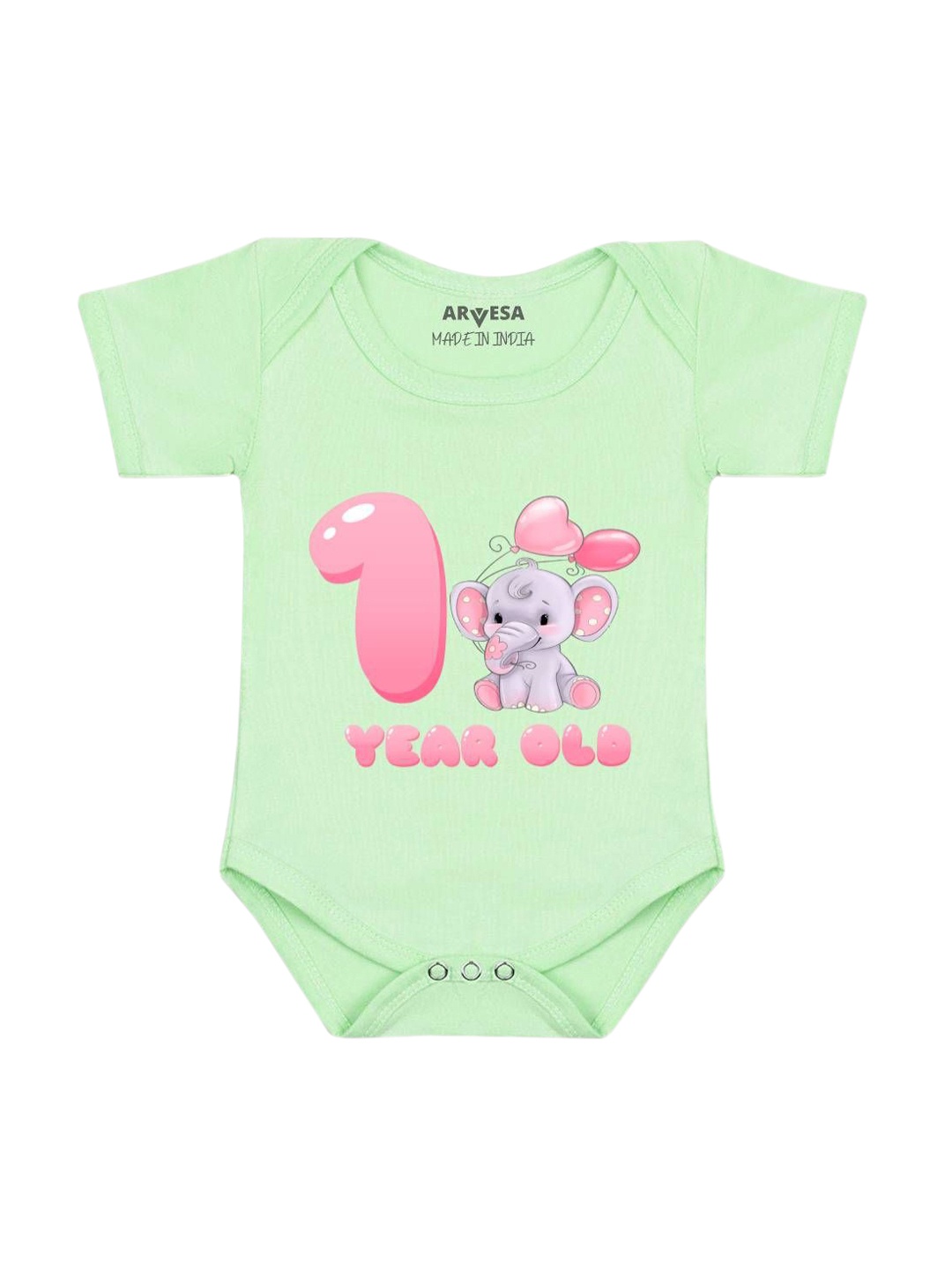 

Arvesa Infants Printed Bodysuit, Green